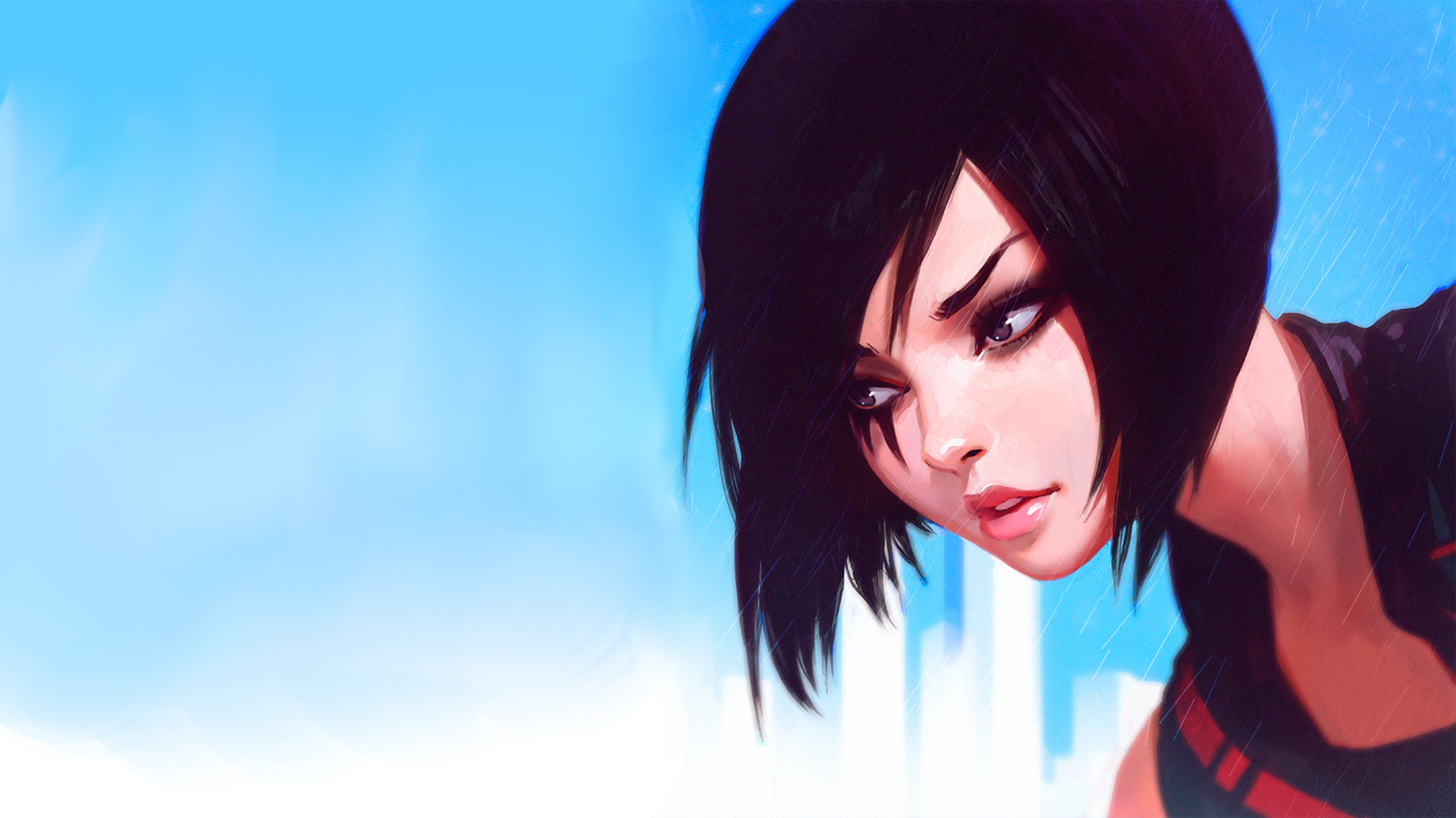 Faith Connors from Mirrors Edge Catalyst by Ilya Kuvshinov HD Wallpaper