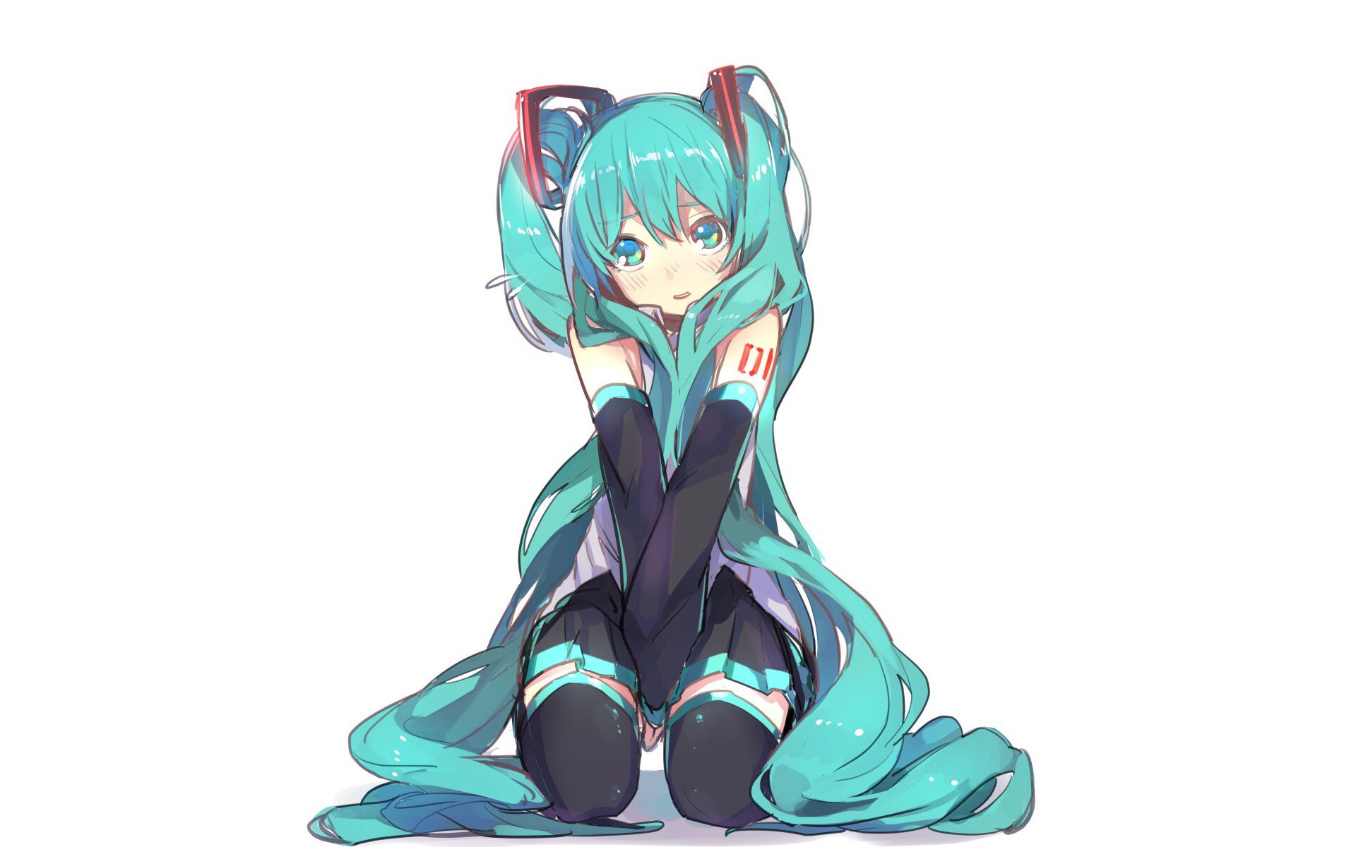 Hatsune Miku from Vocaloid HD Wallpaper