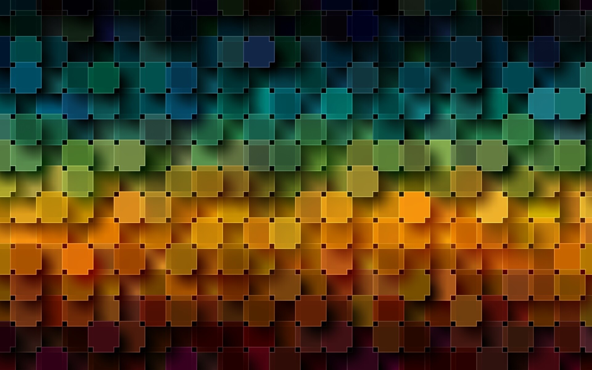 Abstract digital art pattern with gradient squares HD Wallpaper