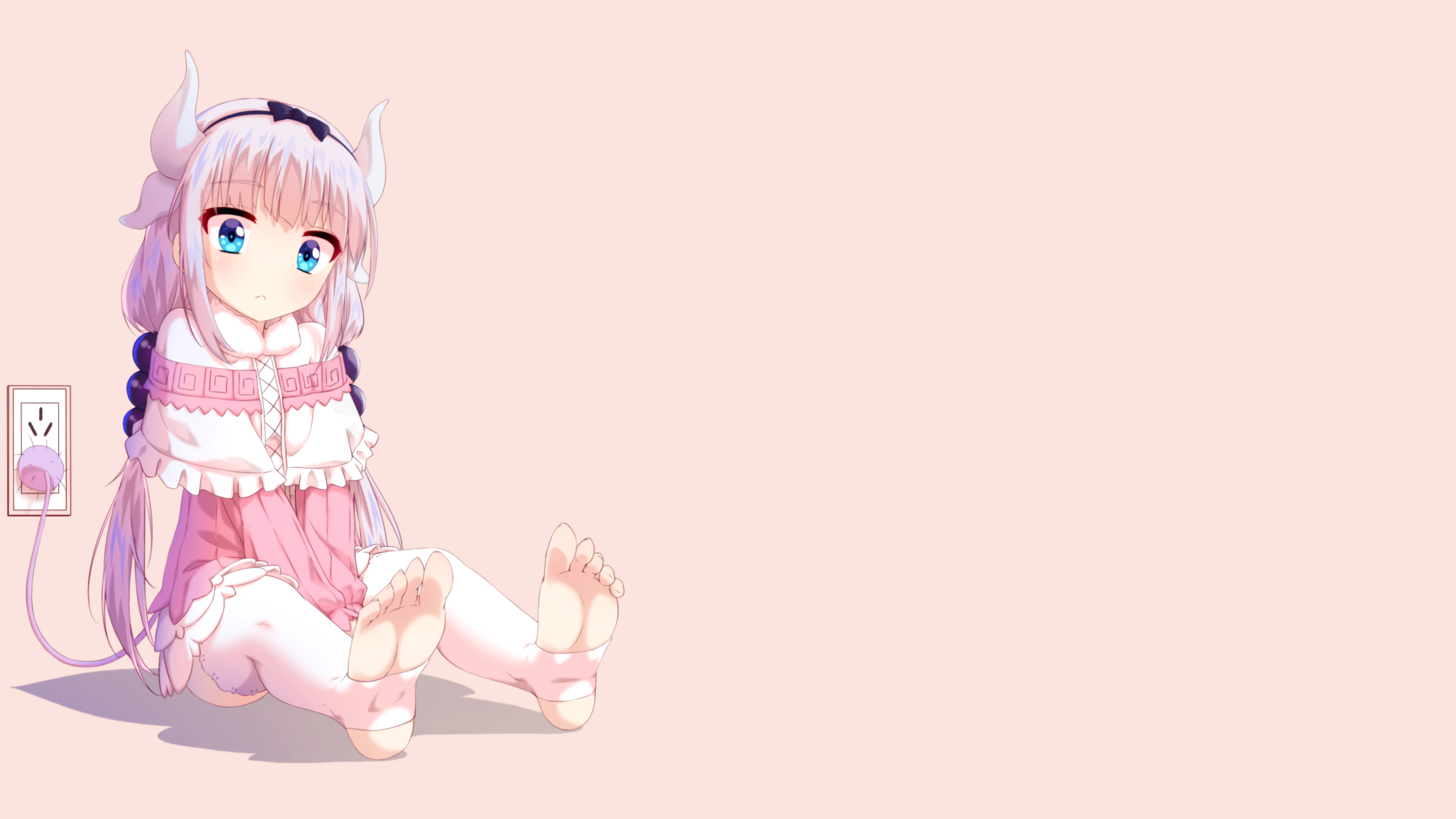 Kanna Kamui from Kobayashi-san Chi no Maid Dragon 4K HD Wallpaper
