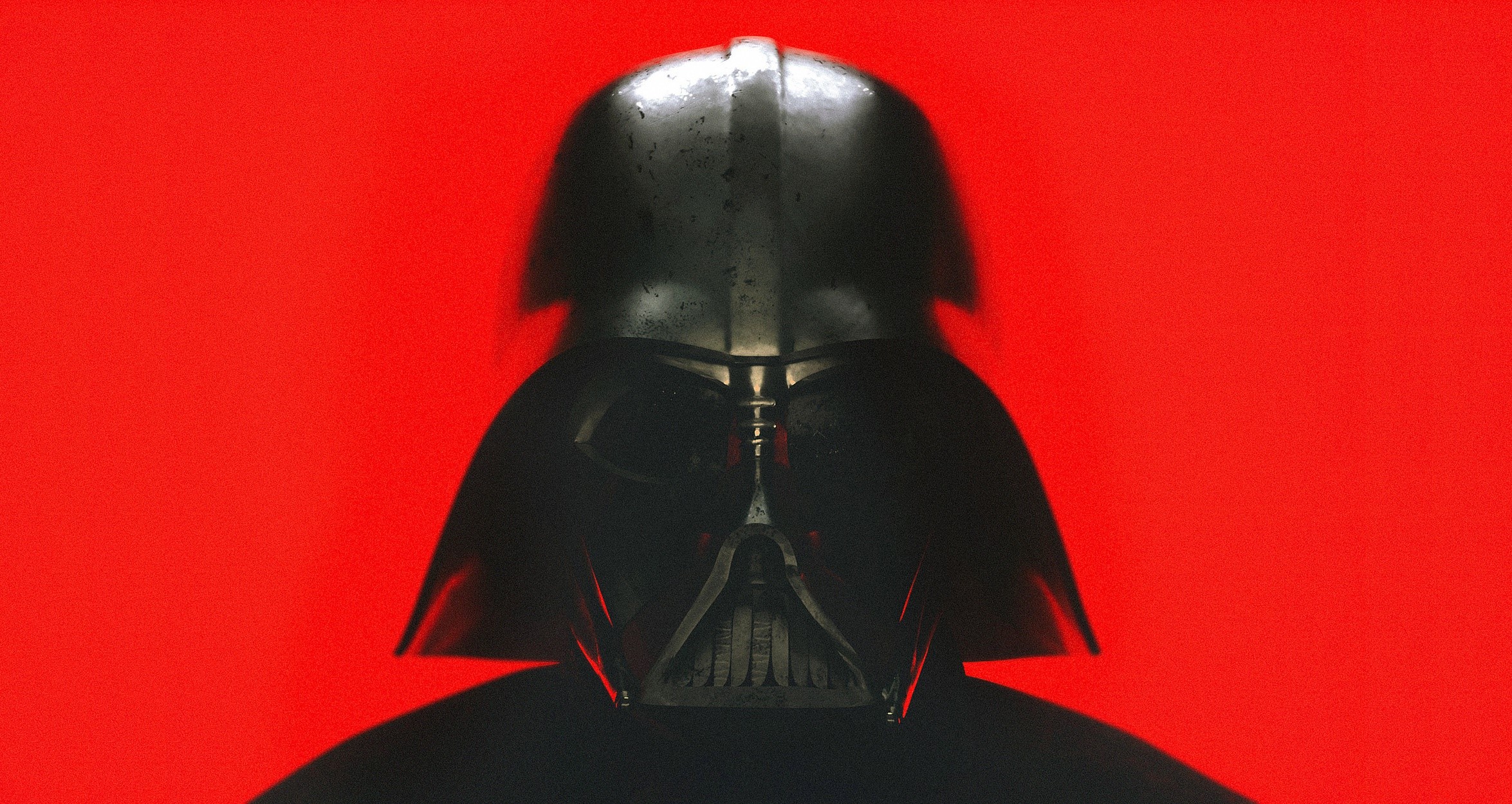Darth Vader from Star Wars on red background HD Wallpaper