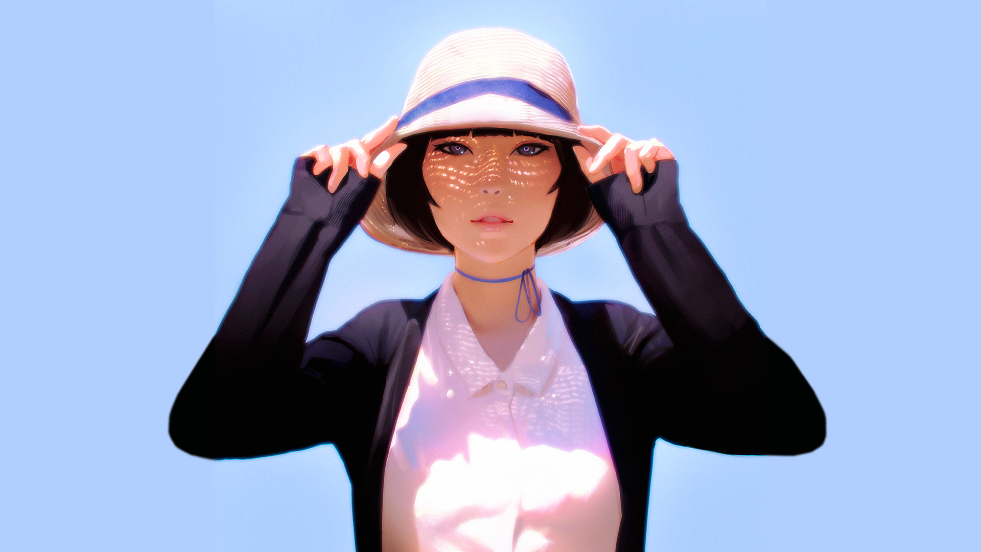 Faith Connors from Mirror's Edge wearing a hat HD Wallpaper
