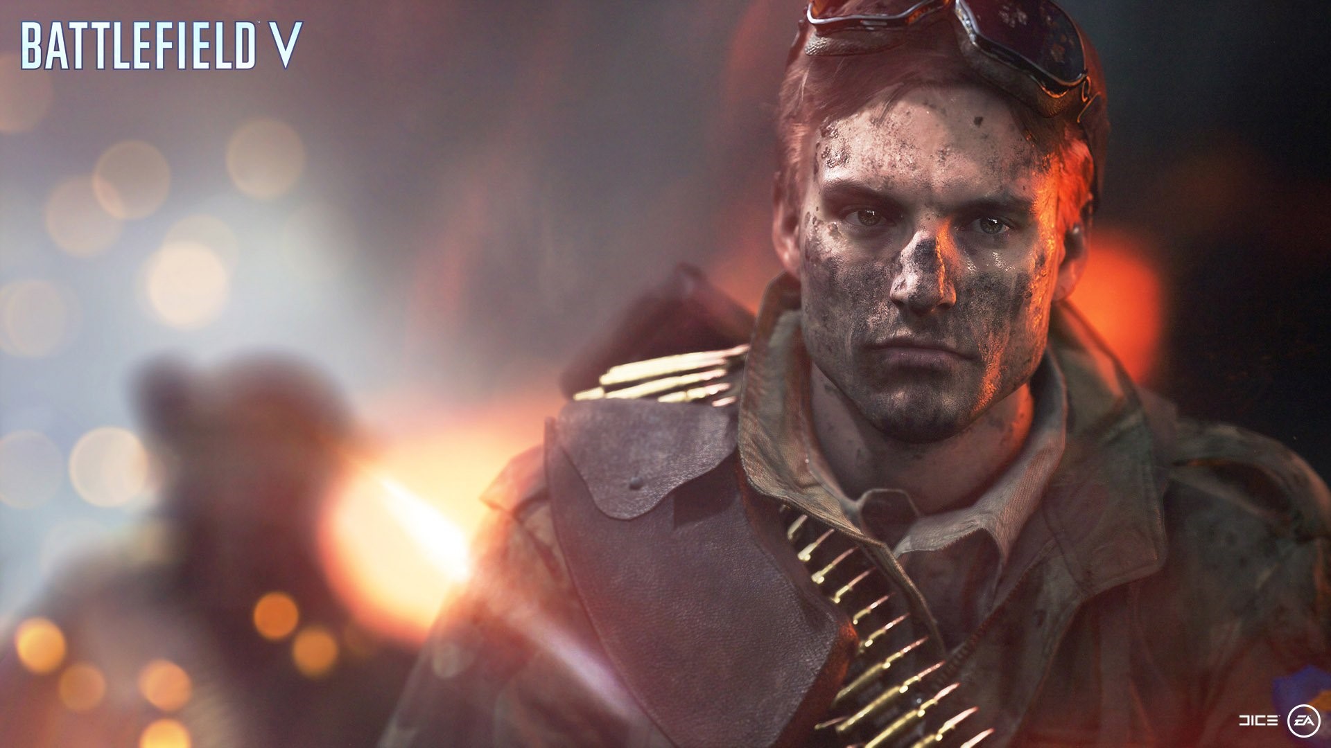 Battlefield V soldier with dirt on face HD Wallpaper