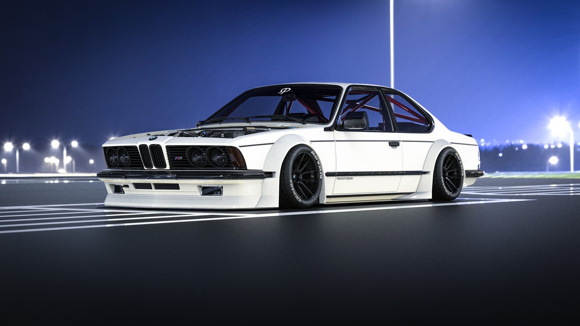 White BMW 6 Series E24 by Rostislav Prokop HD Wallpaper