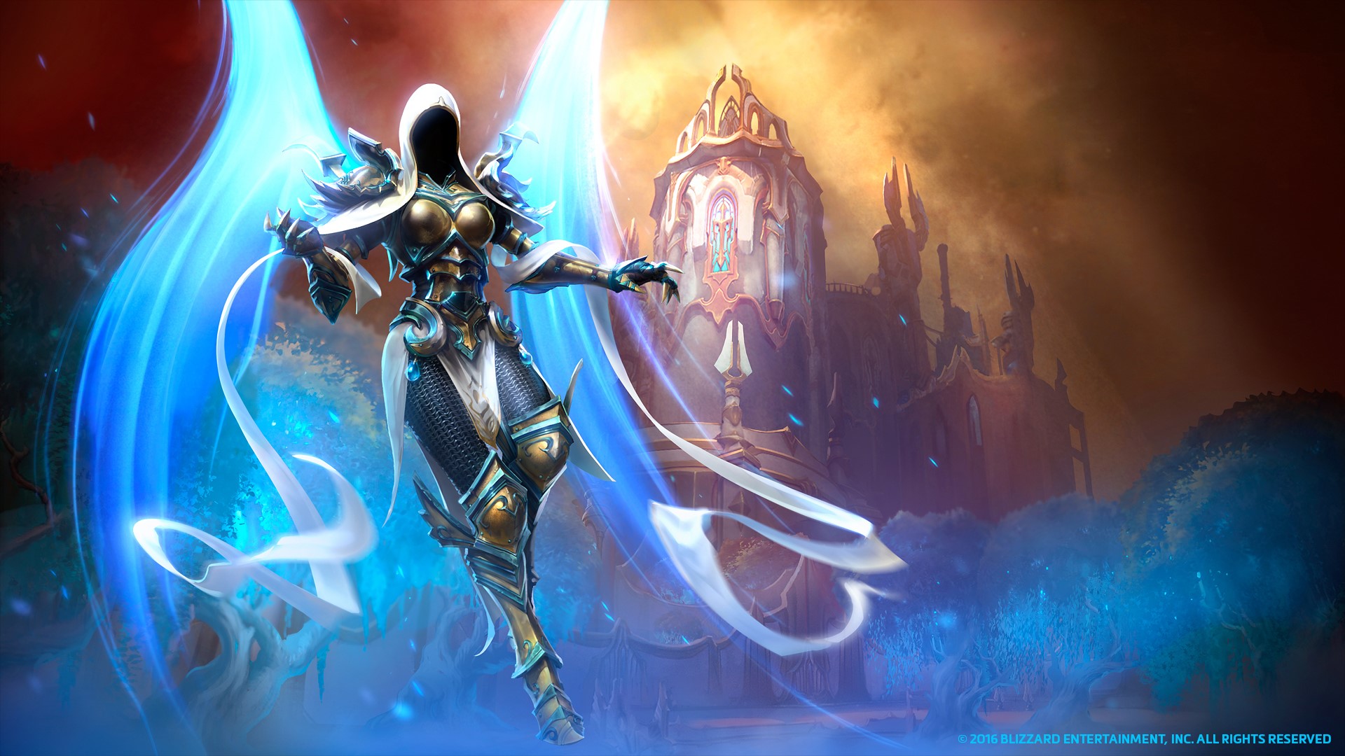 Auriel from Diablo 3 Reaper of Souls with wings HD Wallpaper