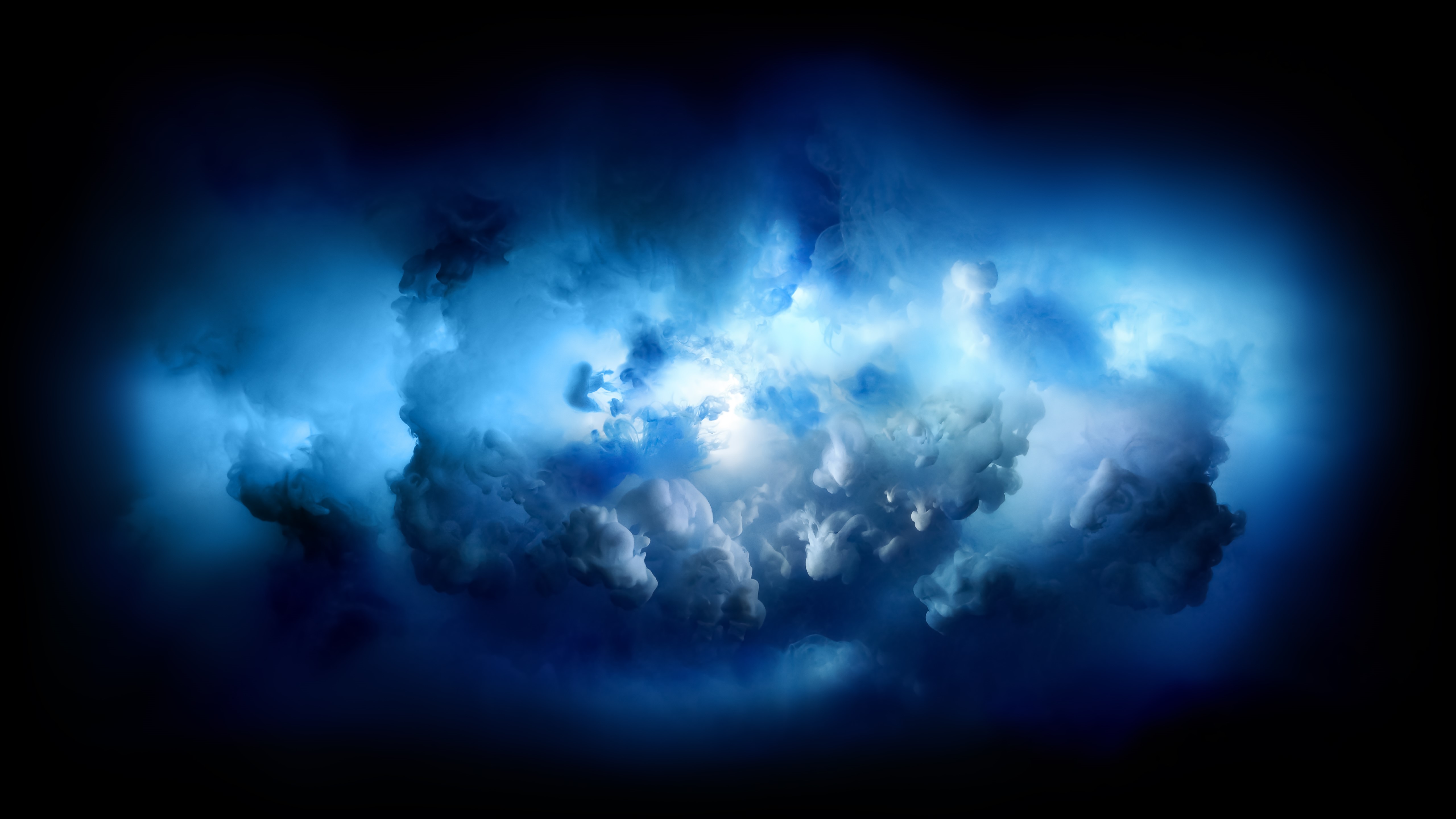 Blue and Cyan Clouds 4K HD Wallpaper