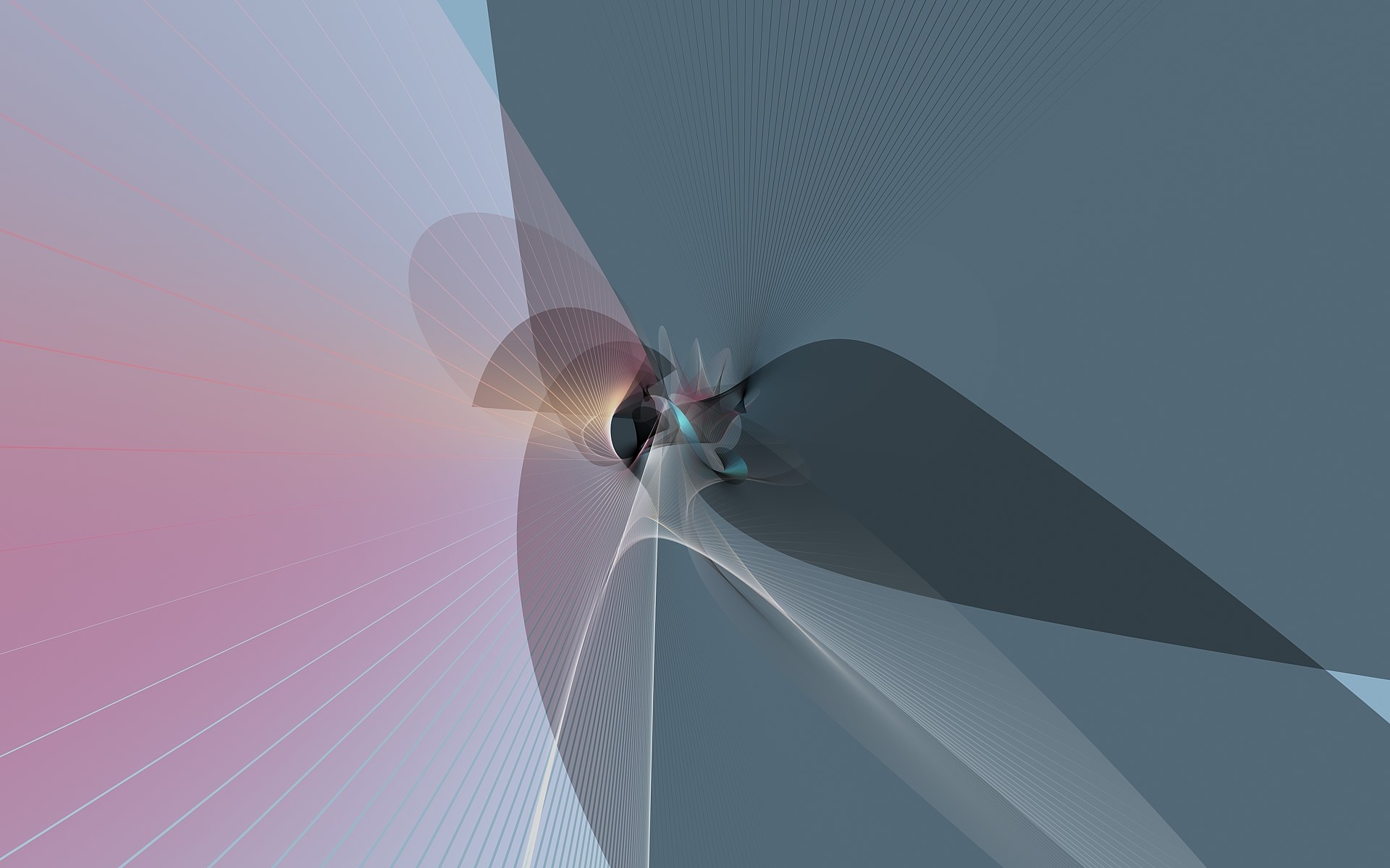 Abstract digital art with colorful shapes HD Wallpaper