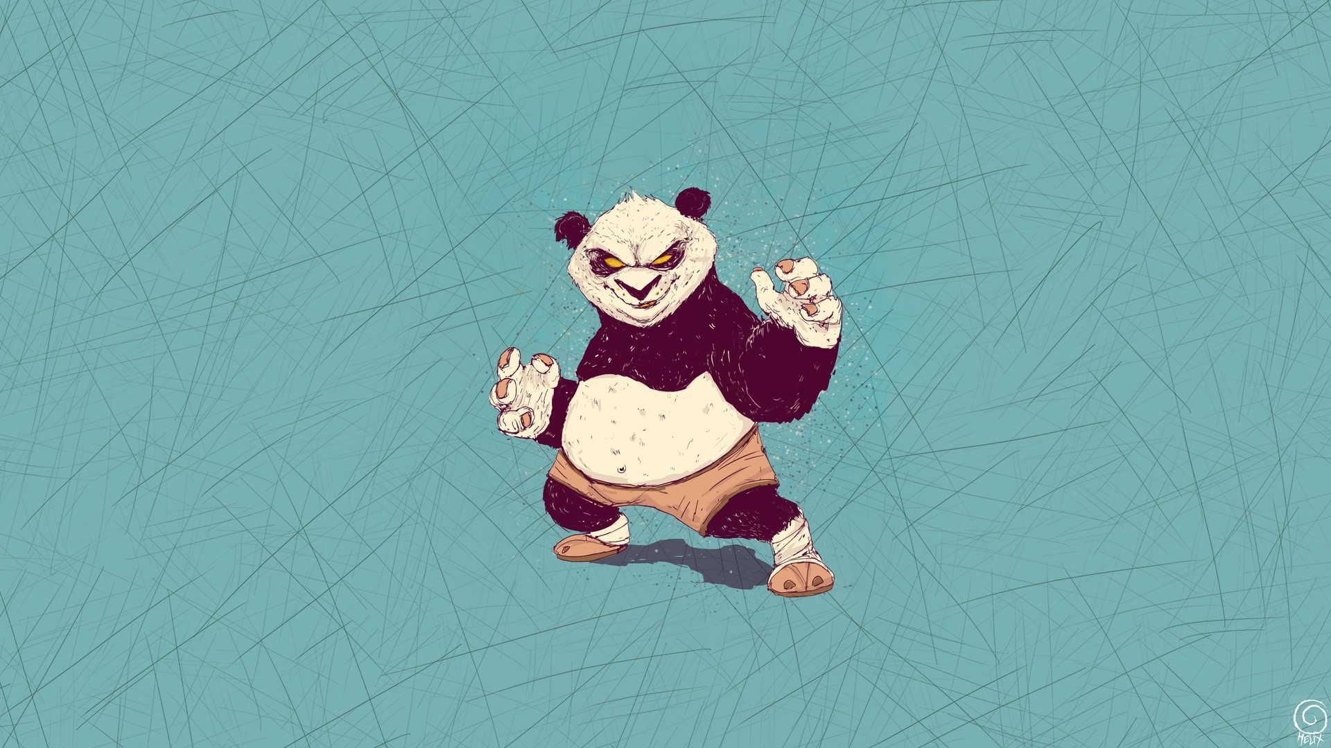 Po from Kung Fu Panda by Bogdan Timchenko HD Wallpaper