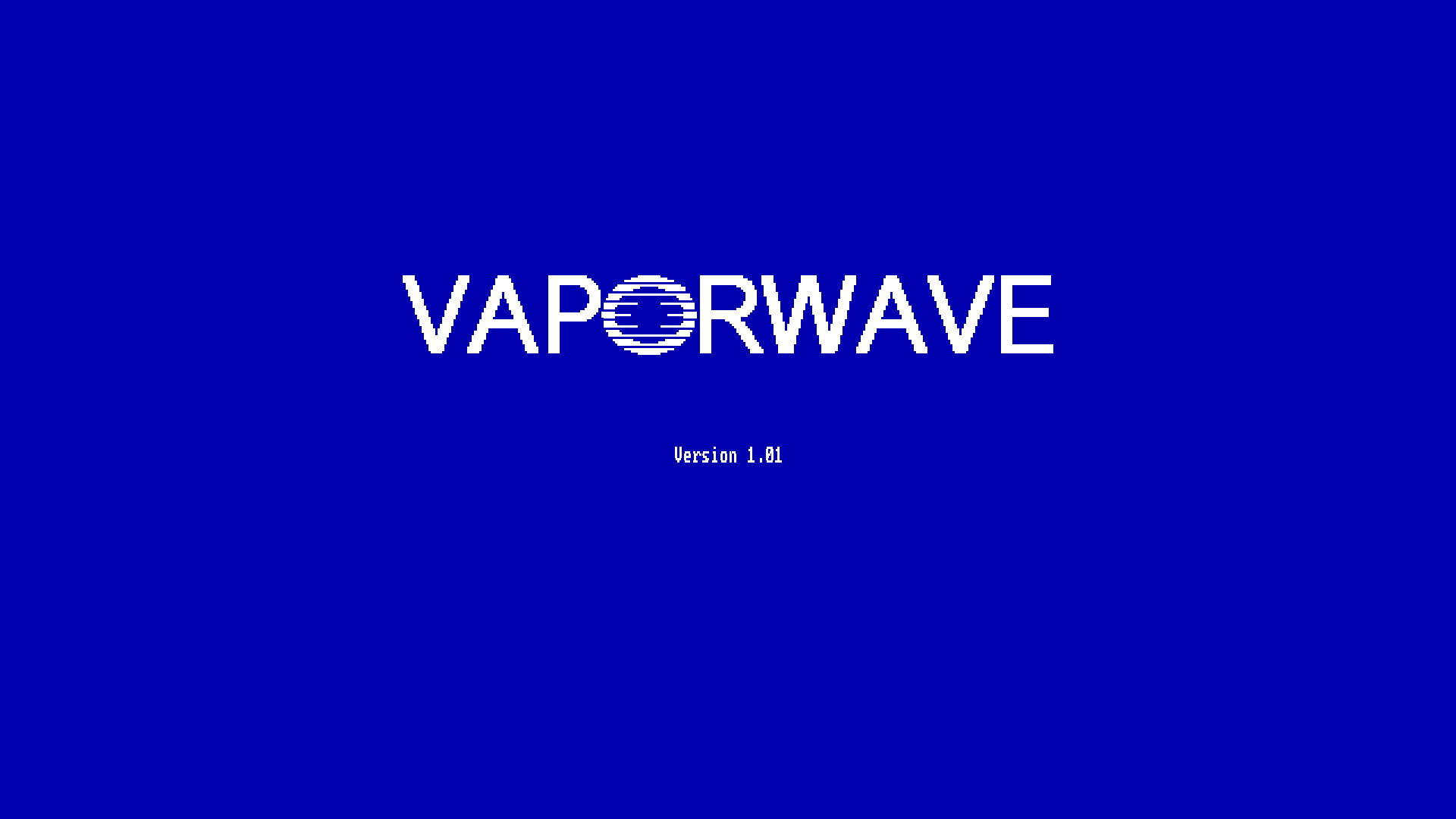 Vaporwave logo with version number HD Wallpaper