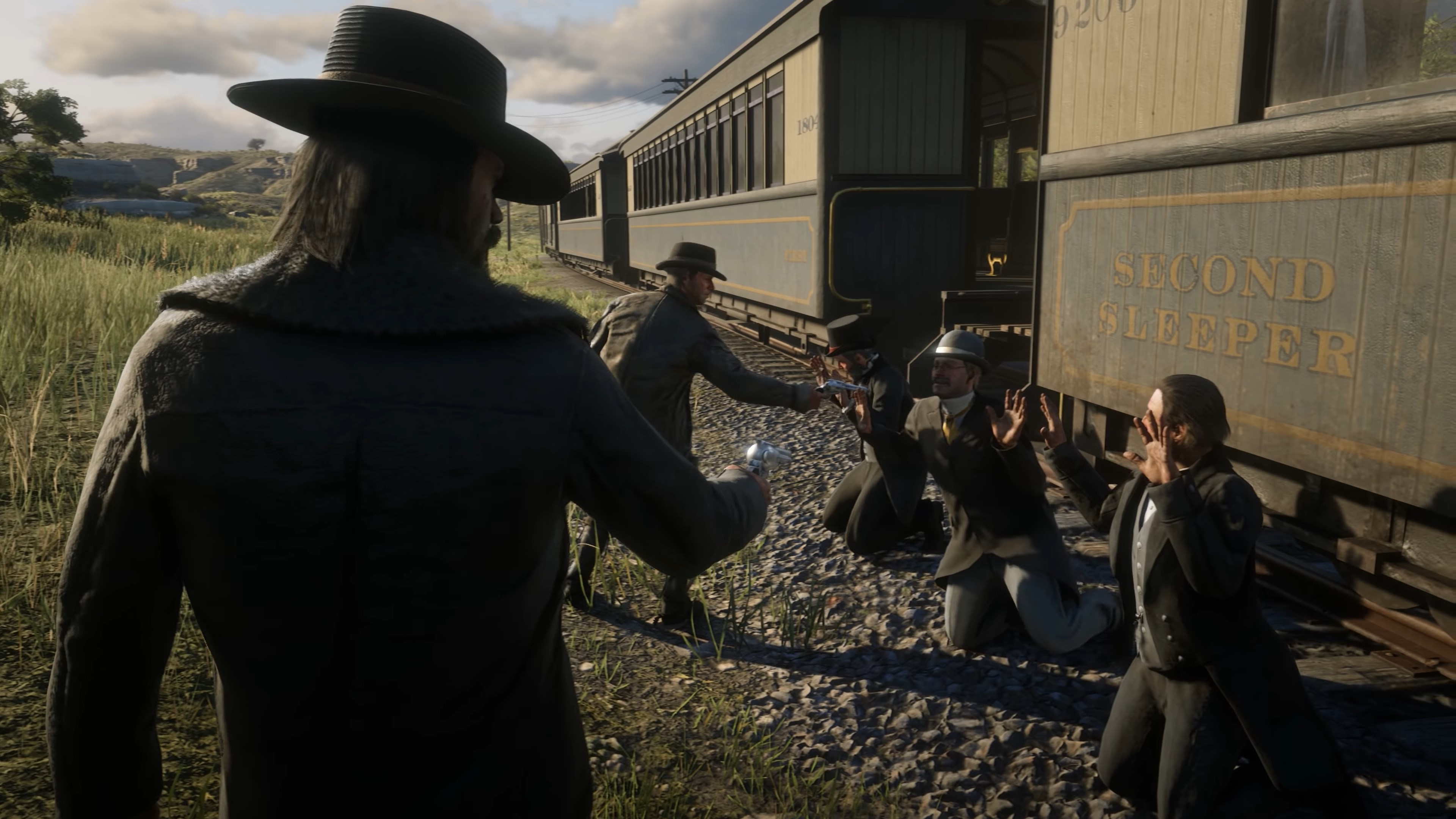 Red Dead Redemption 2: Train Robbery HD Wallpaper