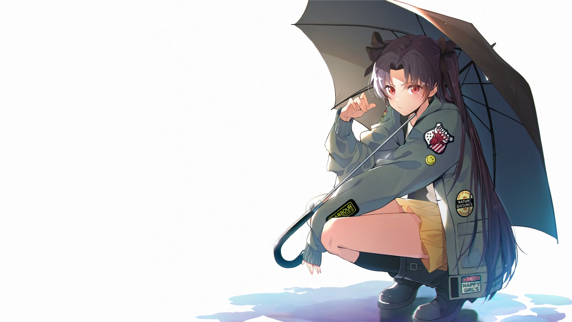 Ishtar from Fate/Grand Order with umbrella HD Wallpaper