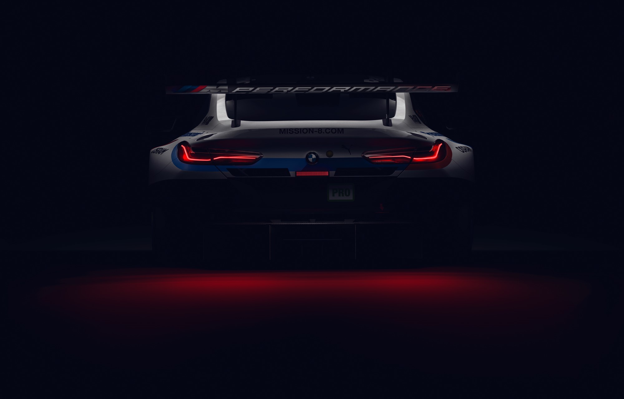 BMW M Performance Race Car Rear View HD Wallpaper