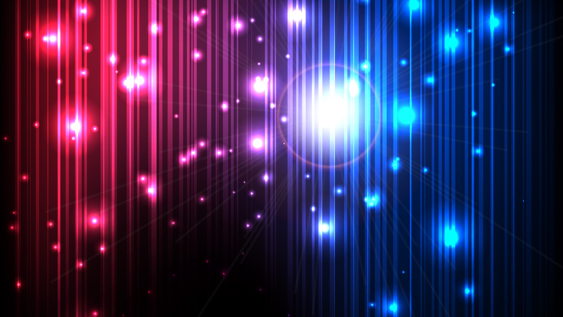 Abstract colorful vertical light streaks and bokeh HD Wallpaper