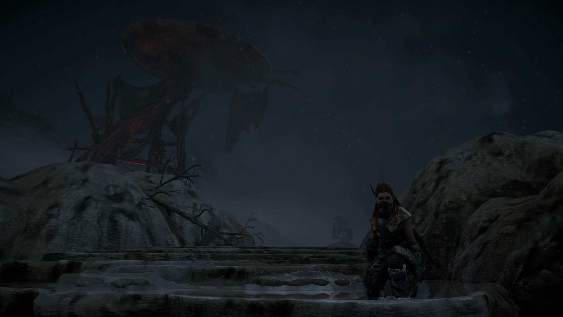 Aloy from Horizon: Zero Dawn in a desolate landscape HD Wallpaper