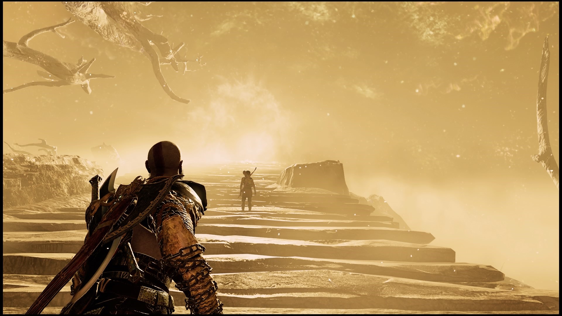 Kratos and Atreus in God of War HD Wallpaper