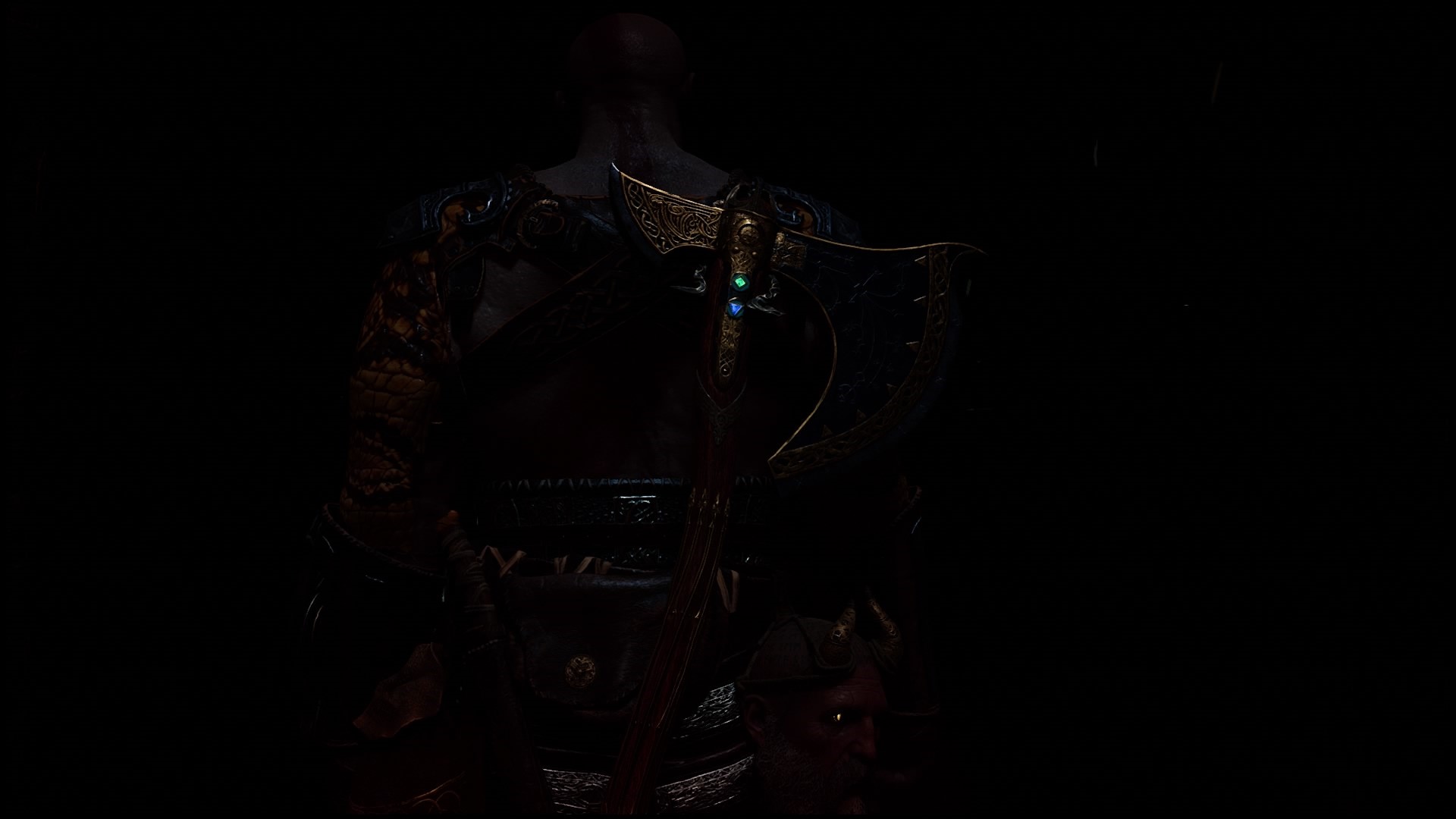 Kratos from God of War (2018) with Leviathan Axe HD Wallpaper