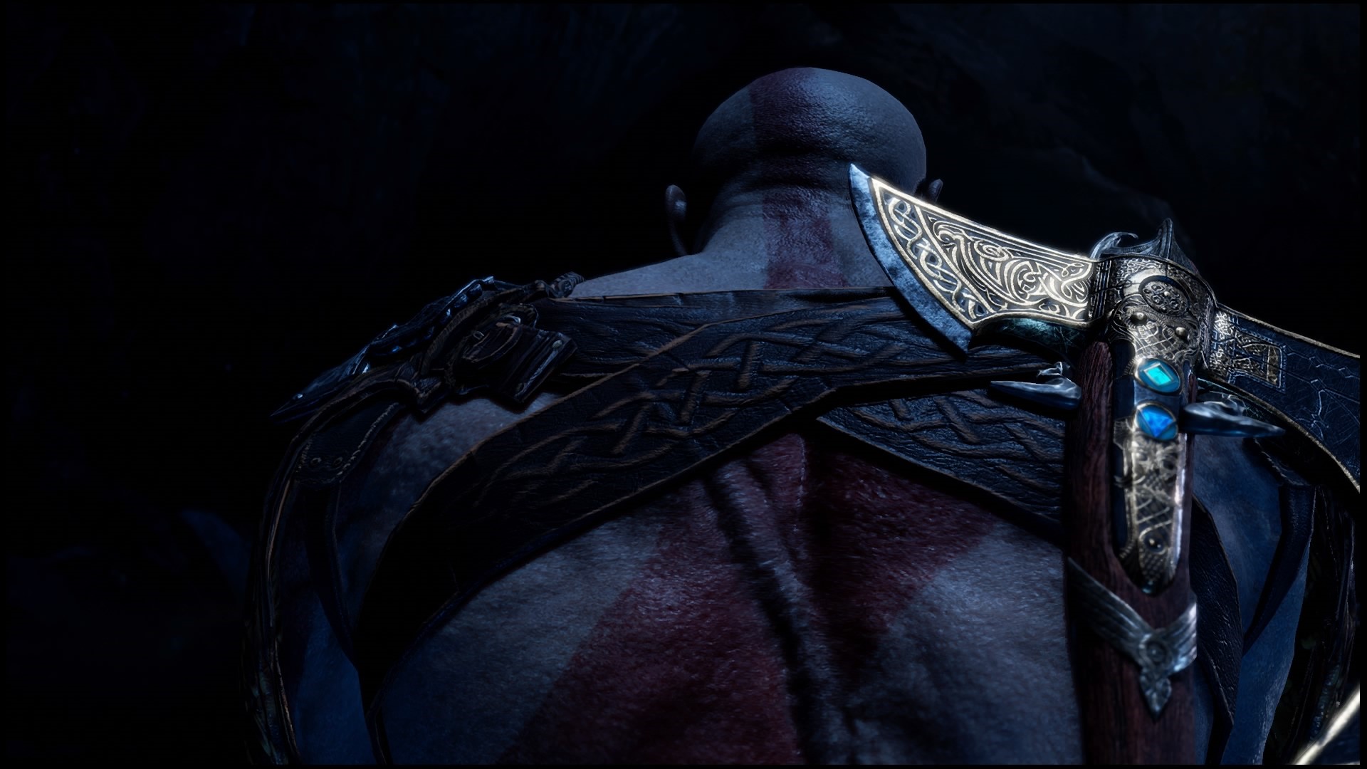 Kratos from God of War with Leviathan Axe HD Wallpaper
