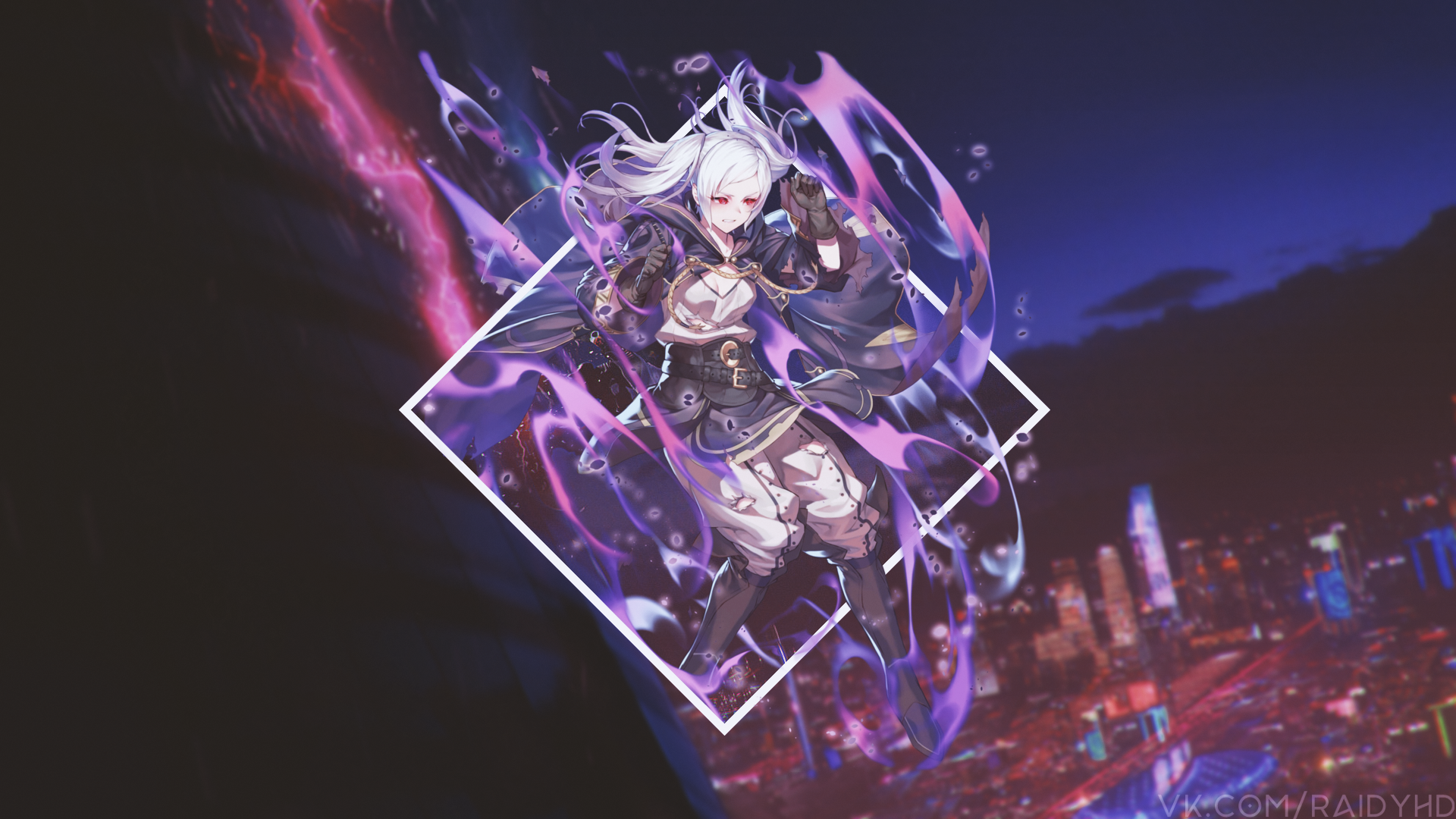 Robin from Fire Emblem Awakening with purple magic HD Wallpaper