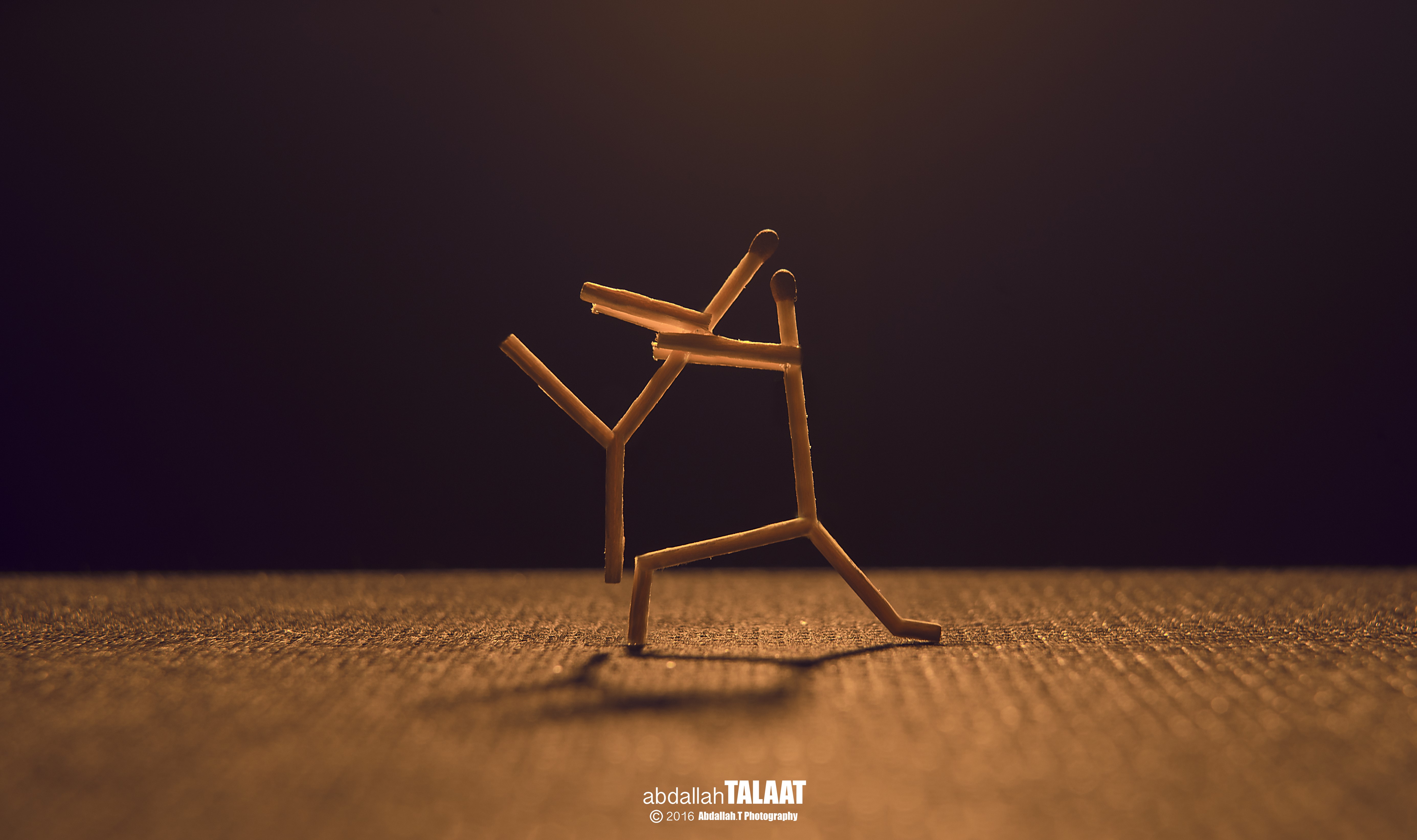 Matchstick ballerina dancer HD Wallpaper