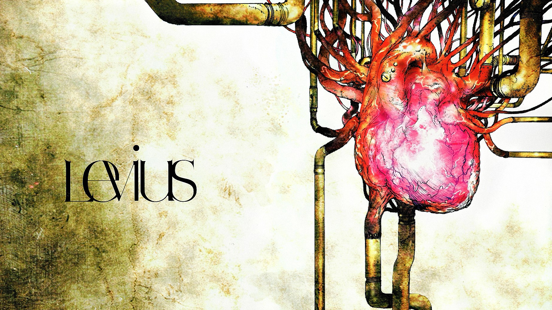 LEVIUS artwork with mechanical heart HD Wallpaper