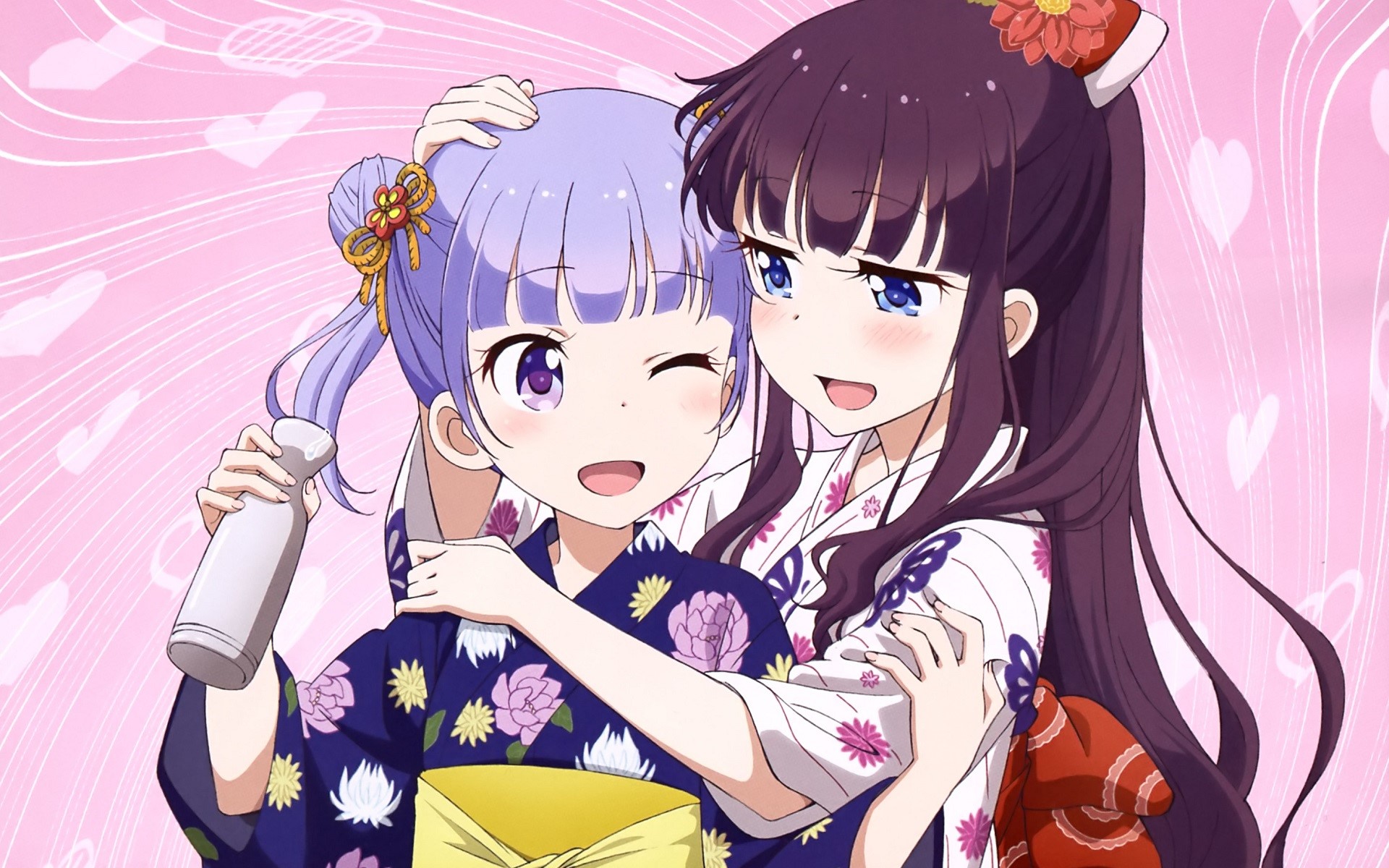 Aoba Suzukaze and Hifumi Takimoto from New Game! HD Wallpaper