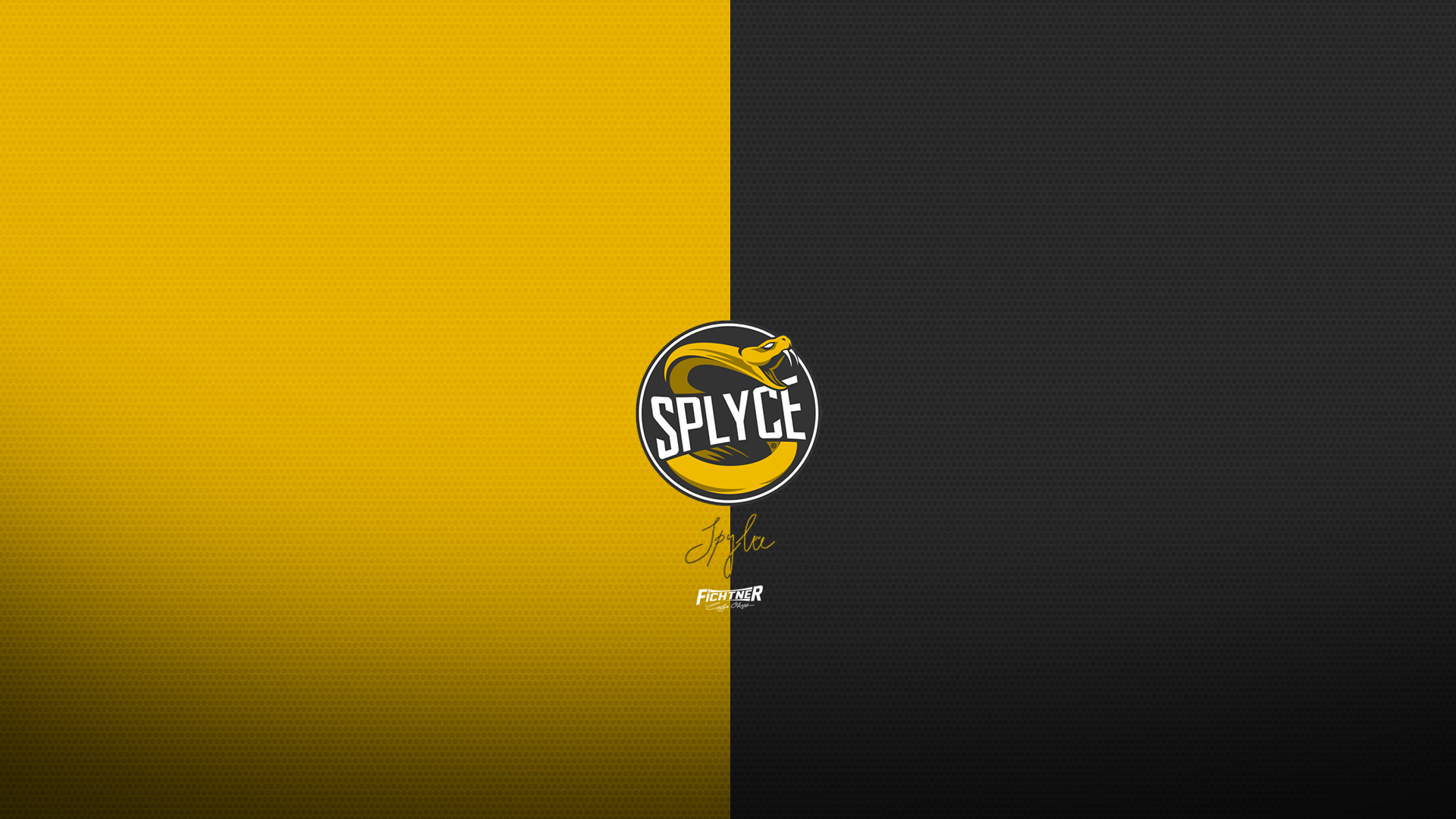 Splyce logo with yellow and black background HD Wallpaper