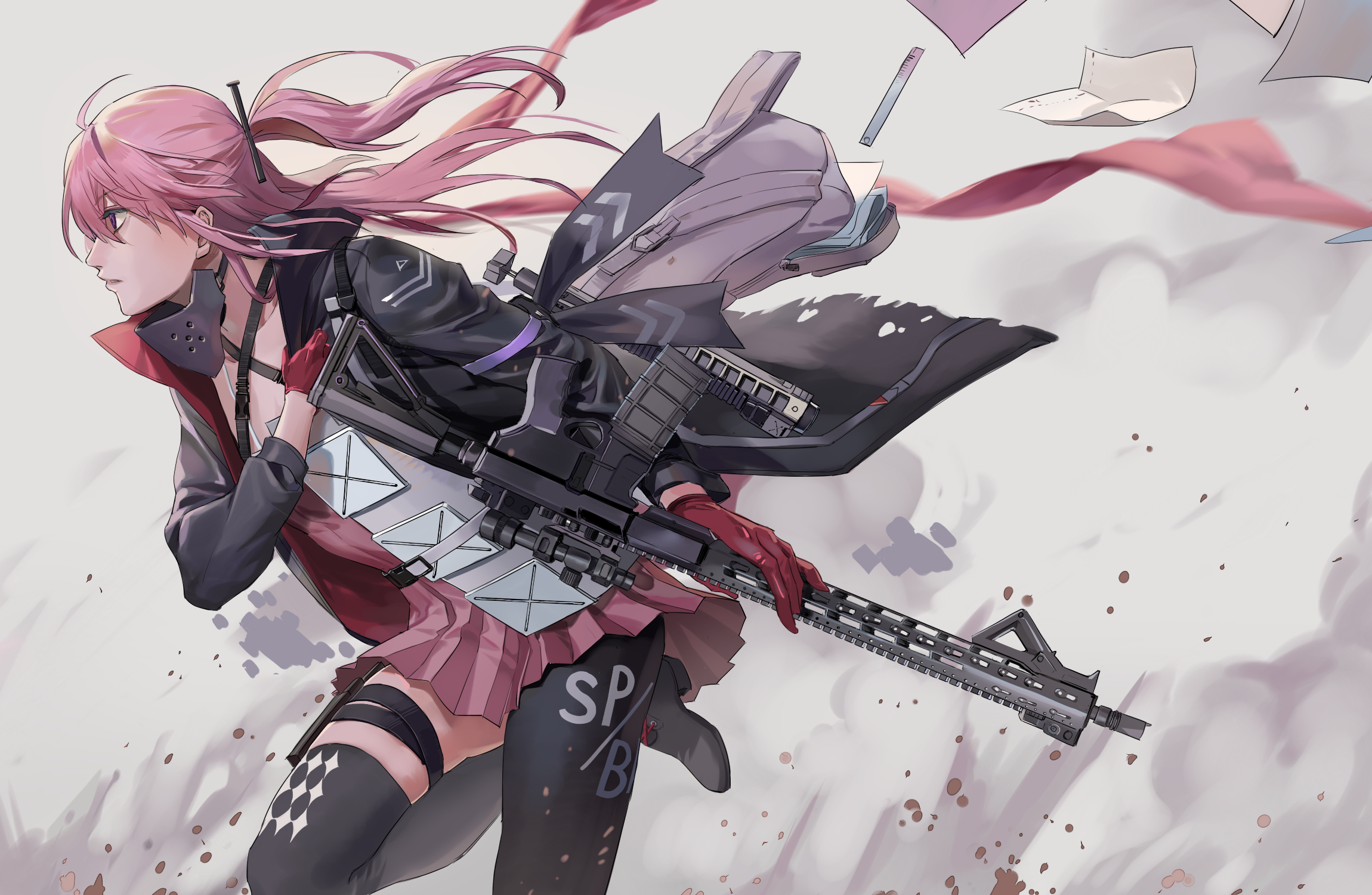 AR15 from Girls Frontline with assault rifle HD Wallpaper