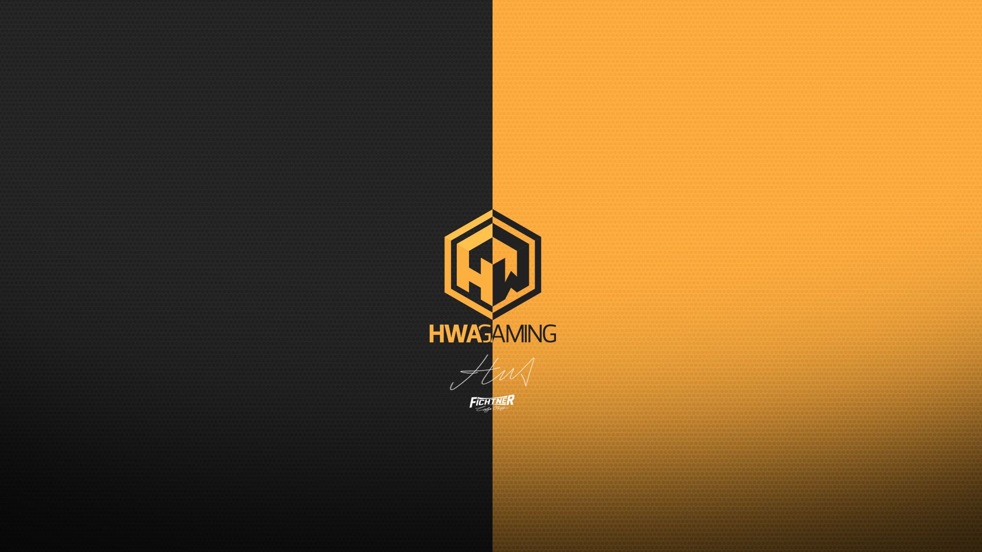 HWA Gaming logo with signature and text HD Wallpaper