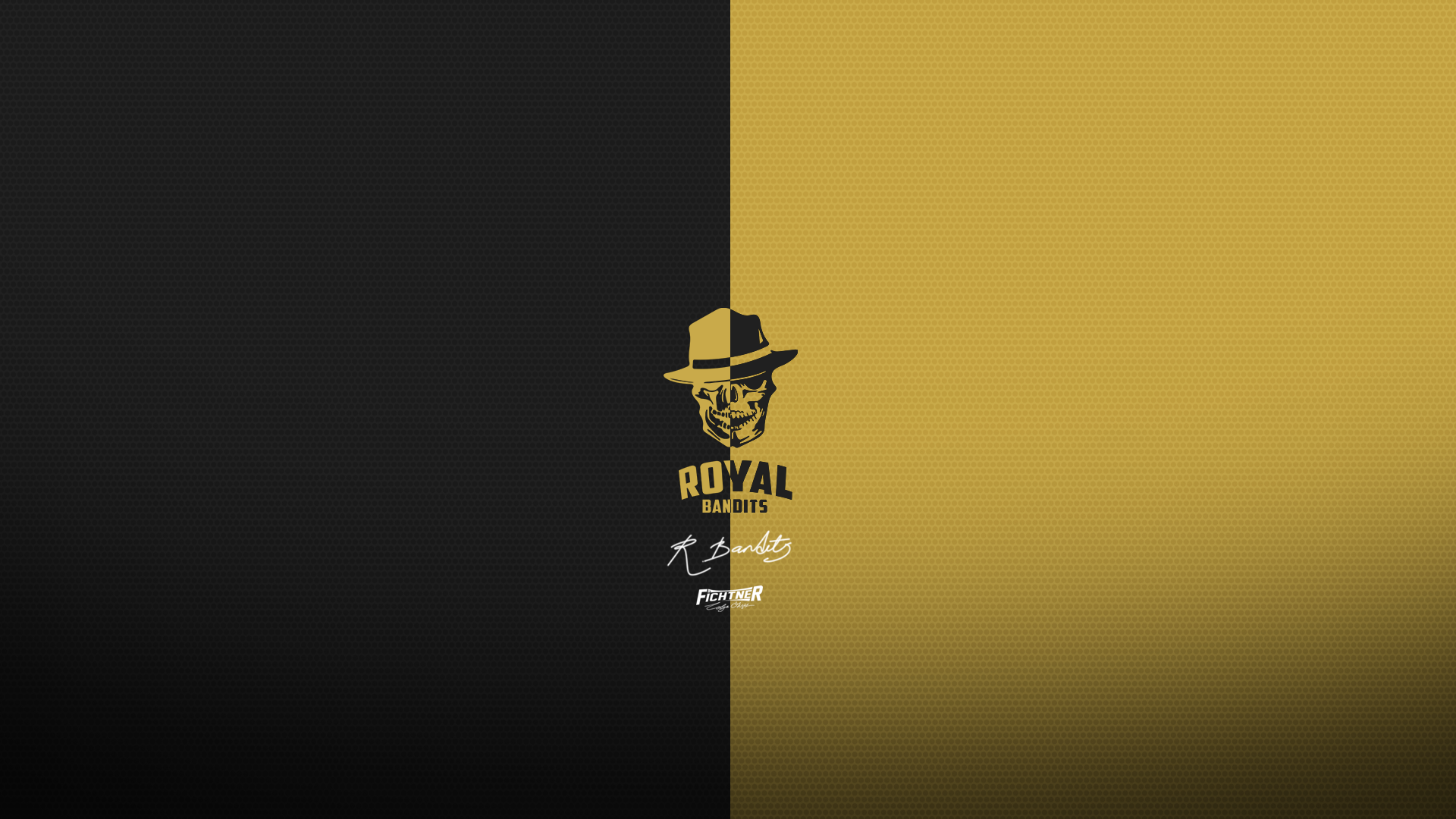Royal Bandits logo with skull and hat HD Wallpaper