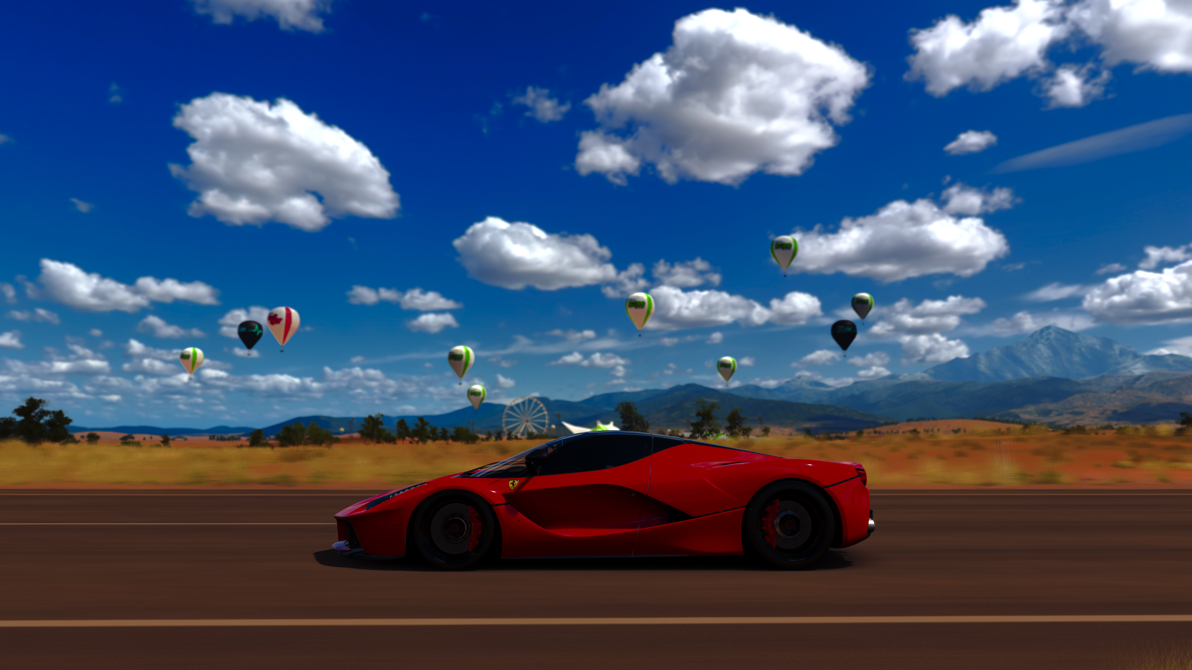4K Forza Horizon 3 Red Sports Car HD Wallpaper
