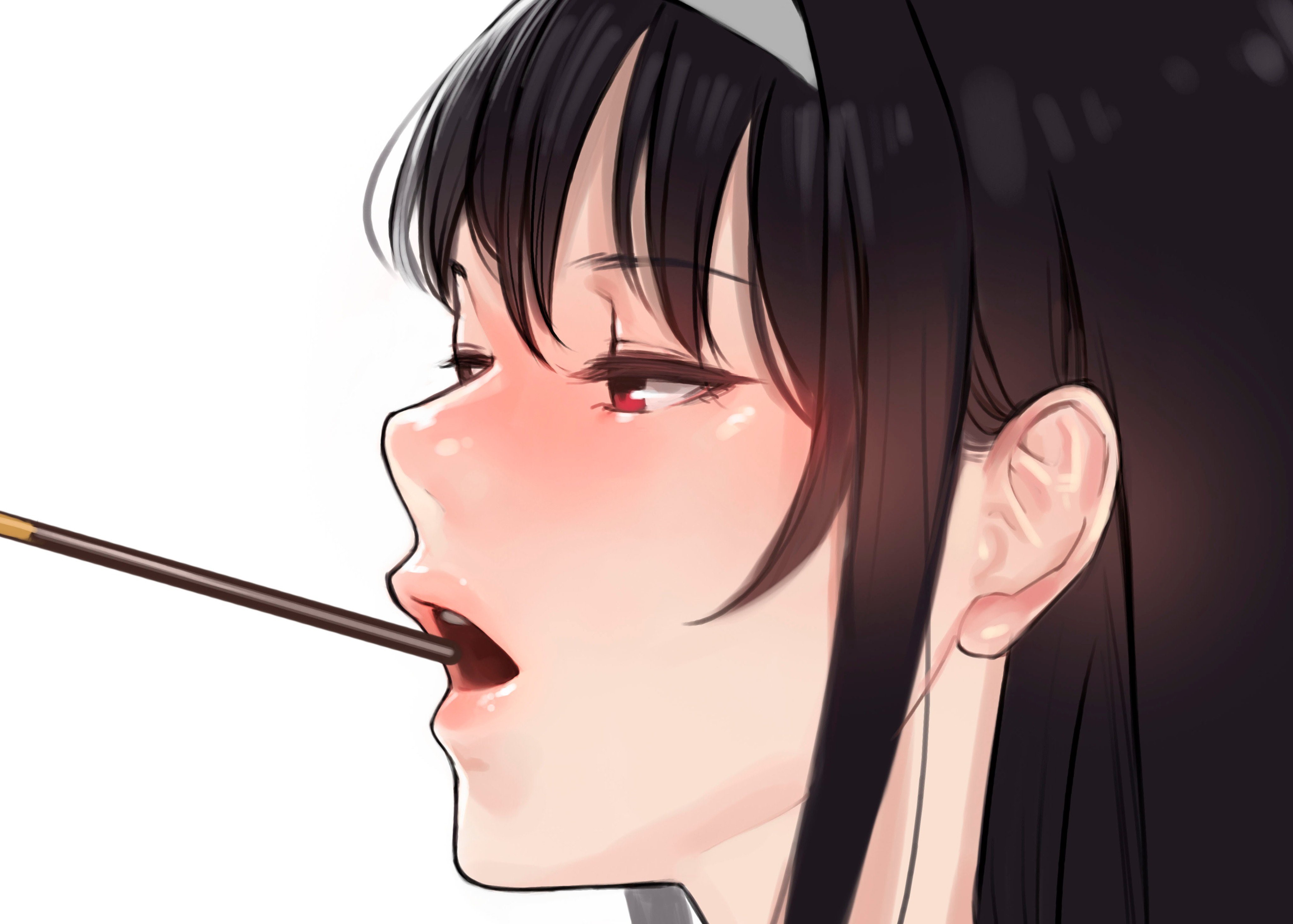 Kasumigaoka Utaha from Saenai Heroine no Sodatekata eating Pocky HD Wallpaper