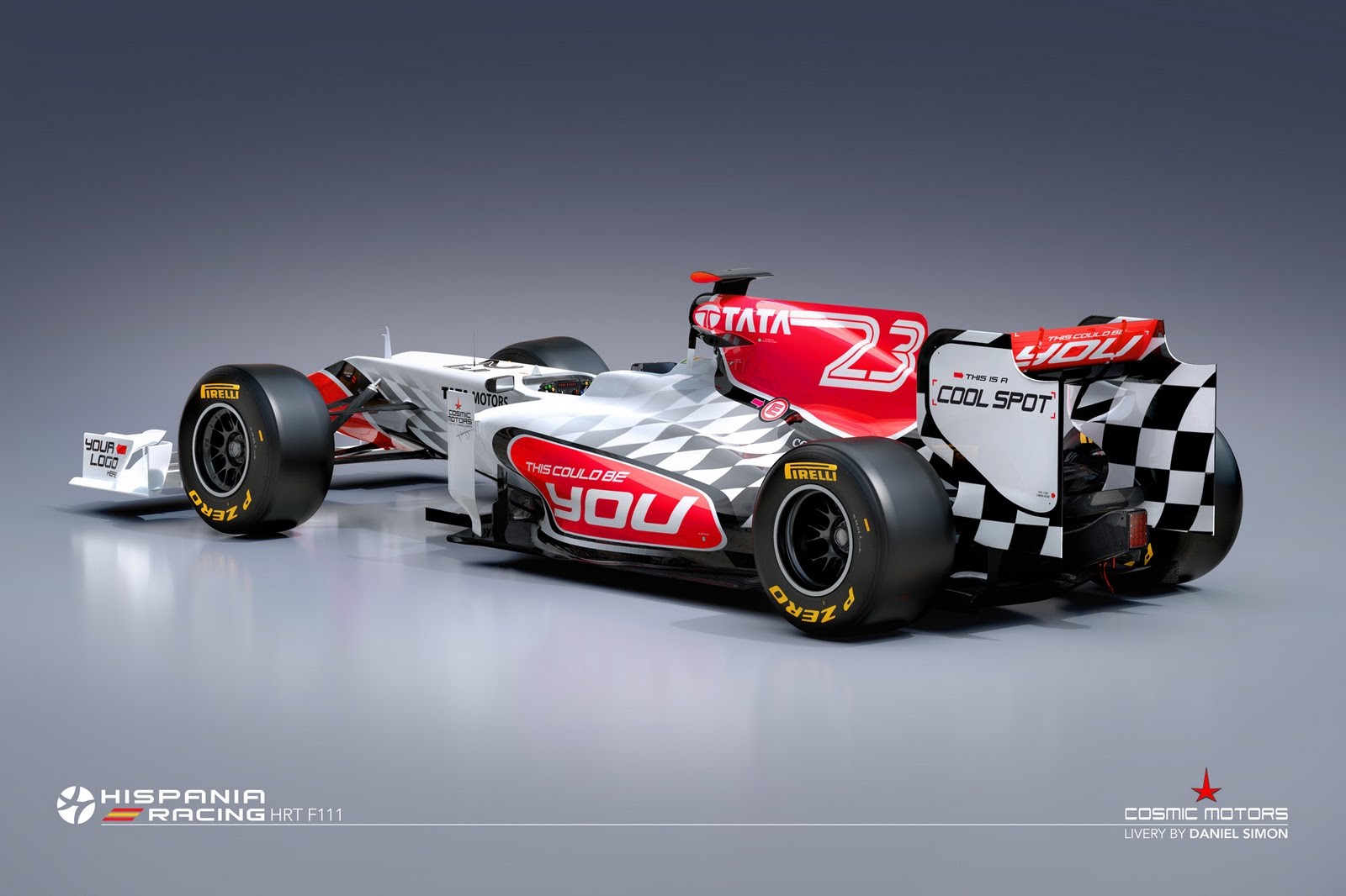 Hispania Racing HRT F111 Formula 1 car by Daniel Simon HD Wallpaper