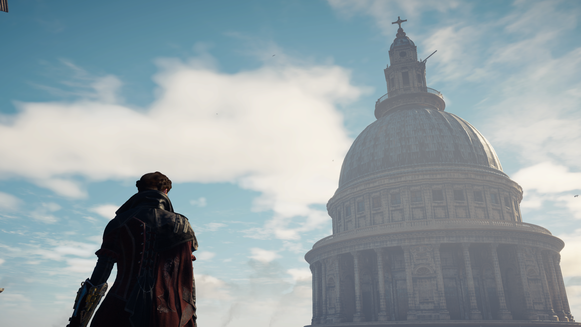 Evie Frye from Assassin's Creed Syndicate overlooking a dome HD Wallpaper