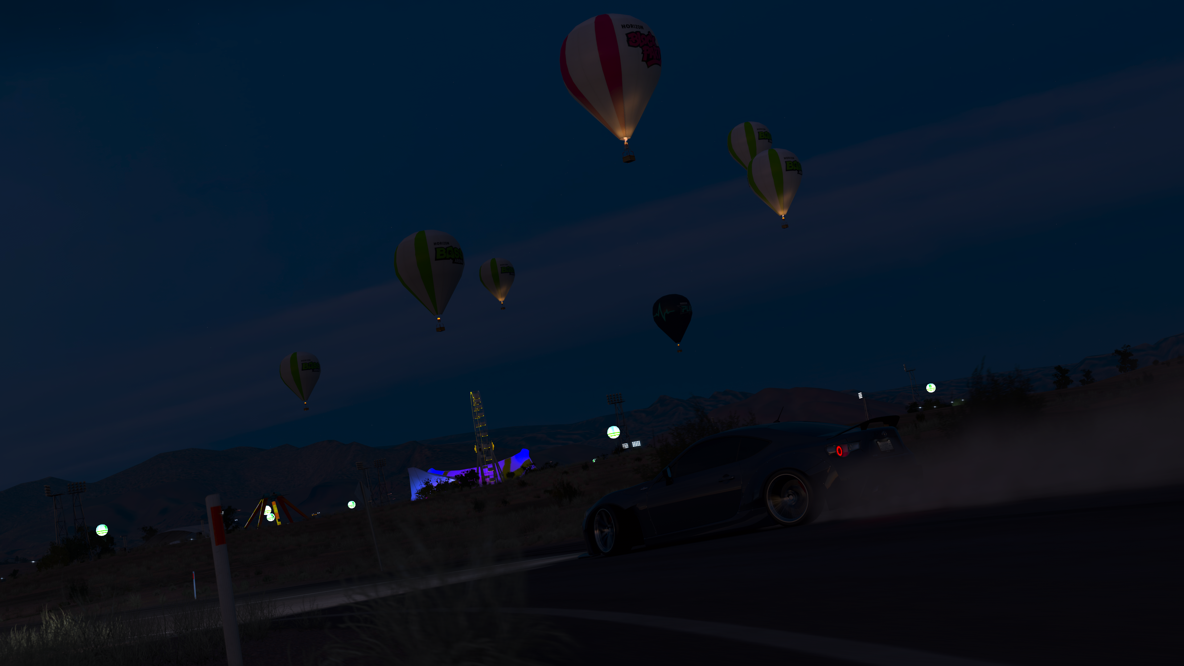 Forza Horizon 3 Hot Air Balloons and Drifting Car HD Wallpaper