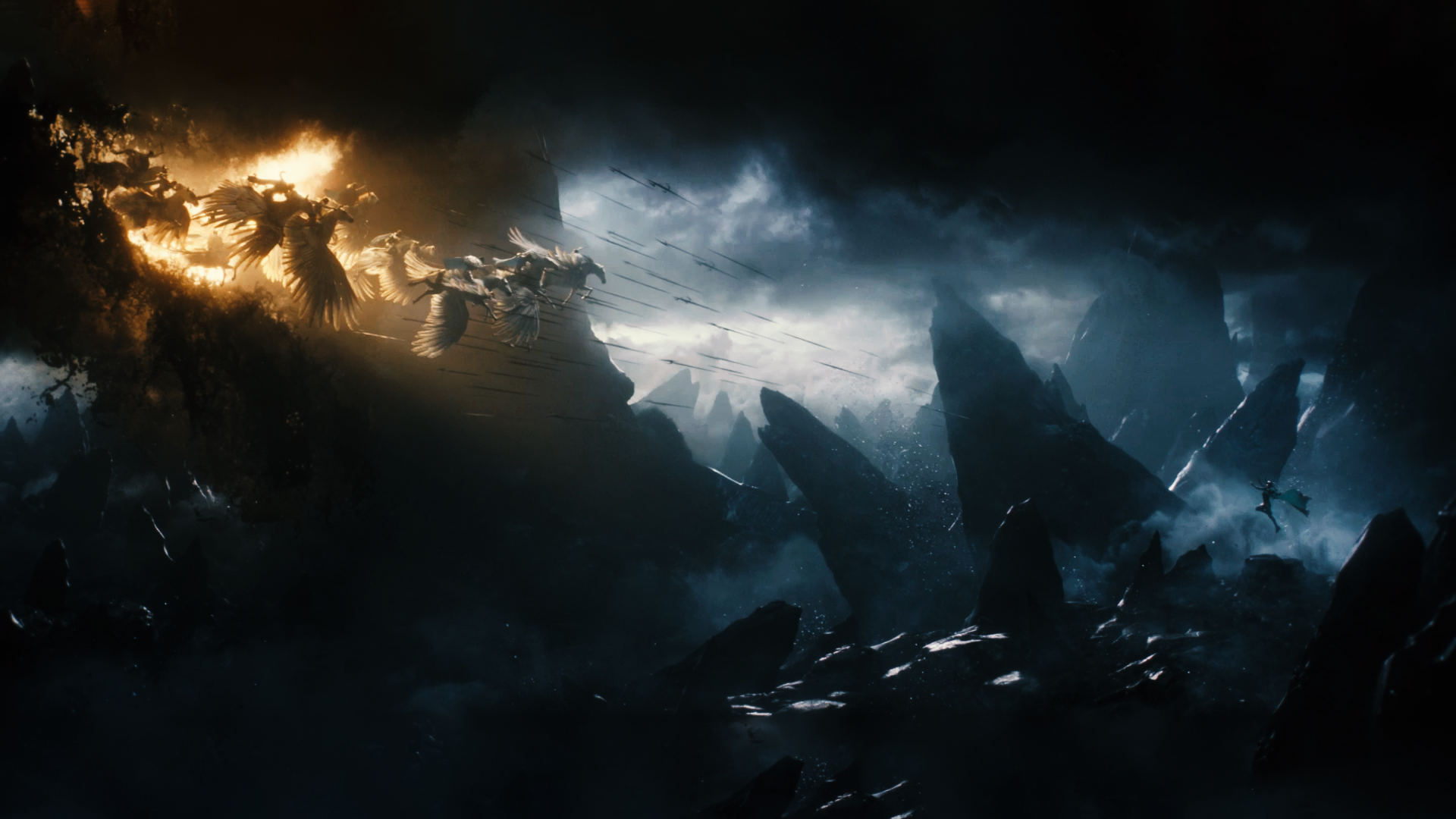 Valkyries and Pegasus in battle from Thor: Ragnarok HD Wallpaper