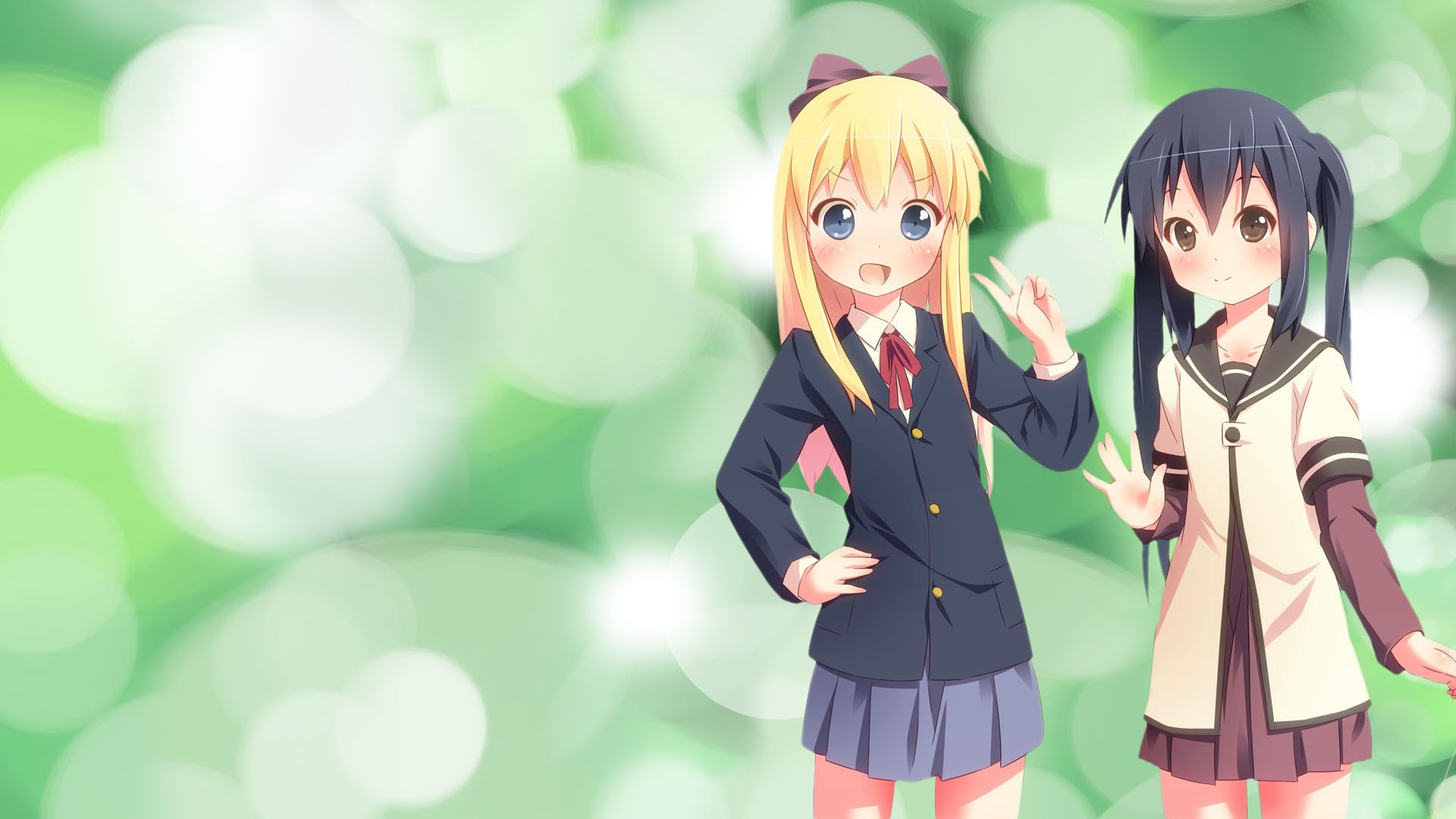 Himawari Furutani and Kyoko Toshino from Yuru Yuri HD Wallpaper