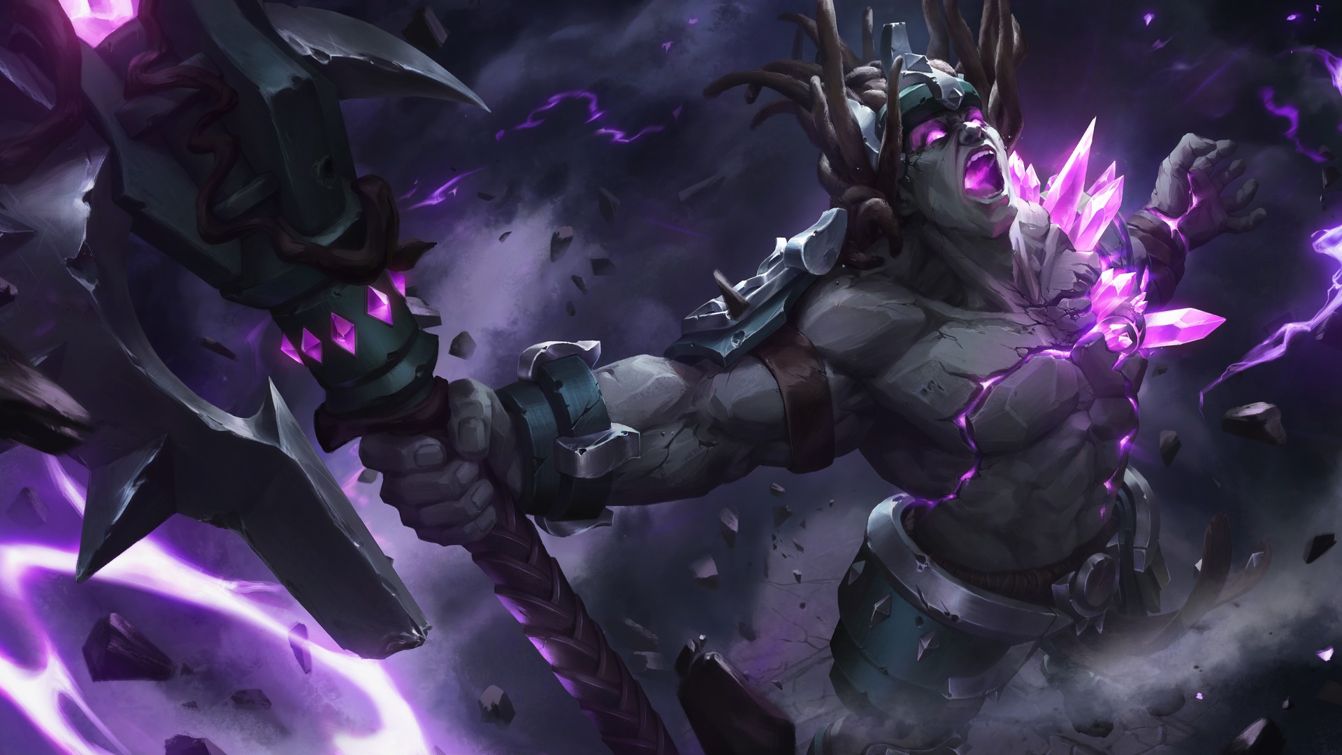 Terminus from Paladins holding an axe HD Wallpaper
