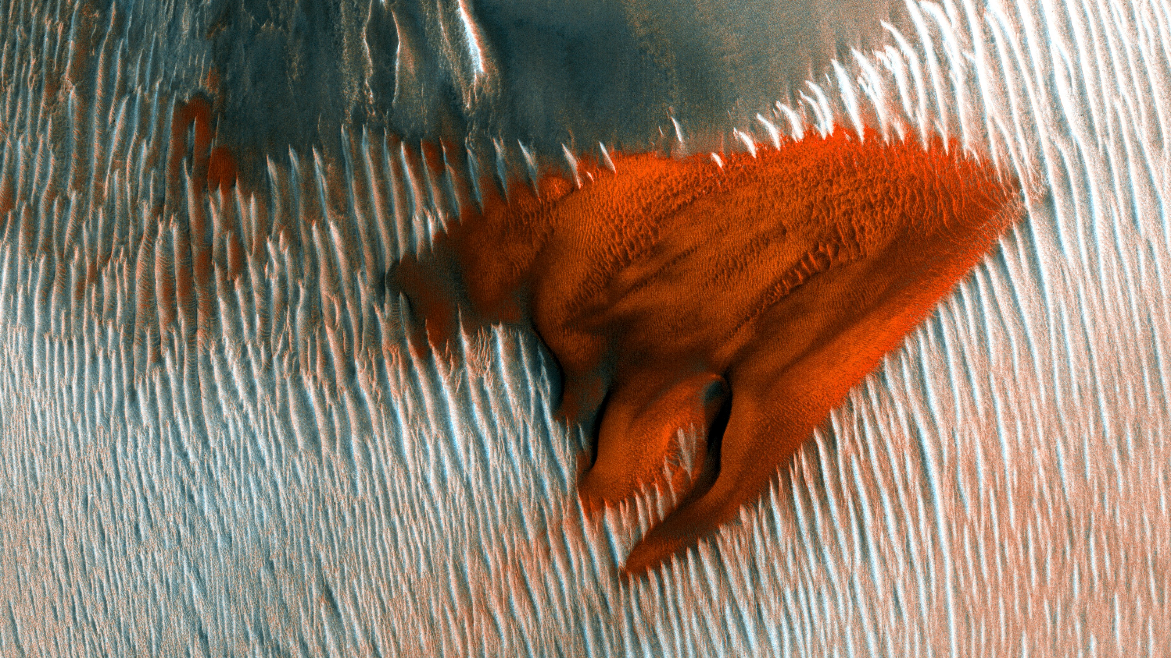 Mars dunes landscape 4K NASA HD Wallpaper