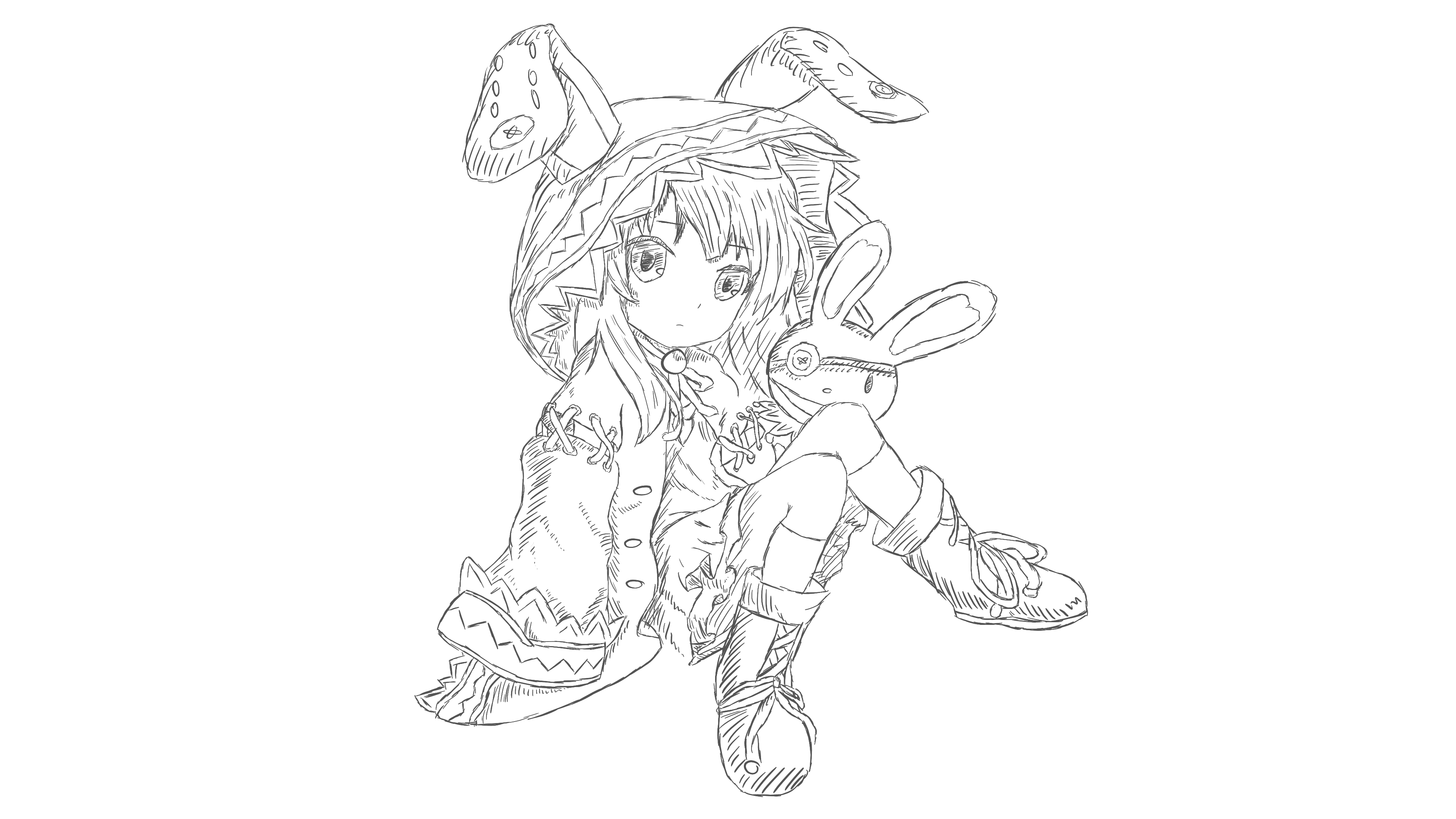 Yoshino from Date A Live manga sketch HD Wallpaper