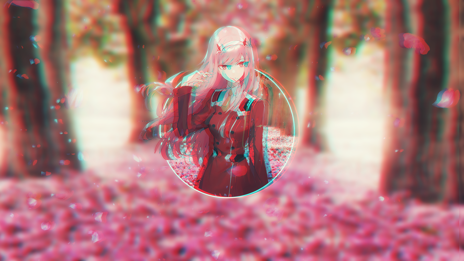Zero Two from Darling in the FranXX HD Wallpaper