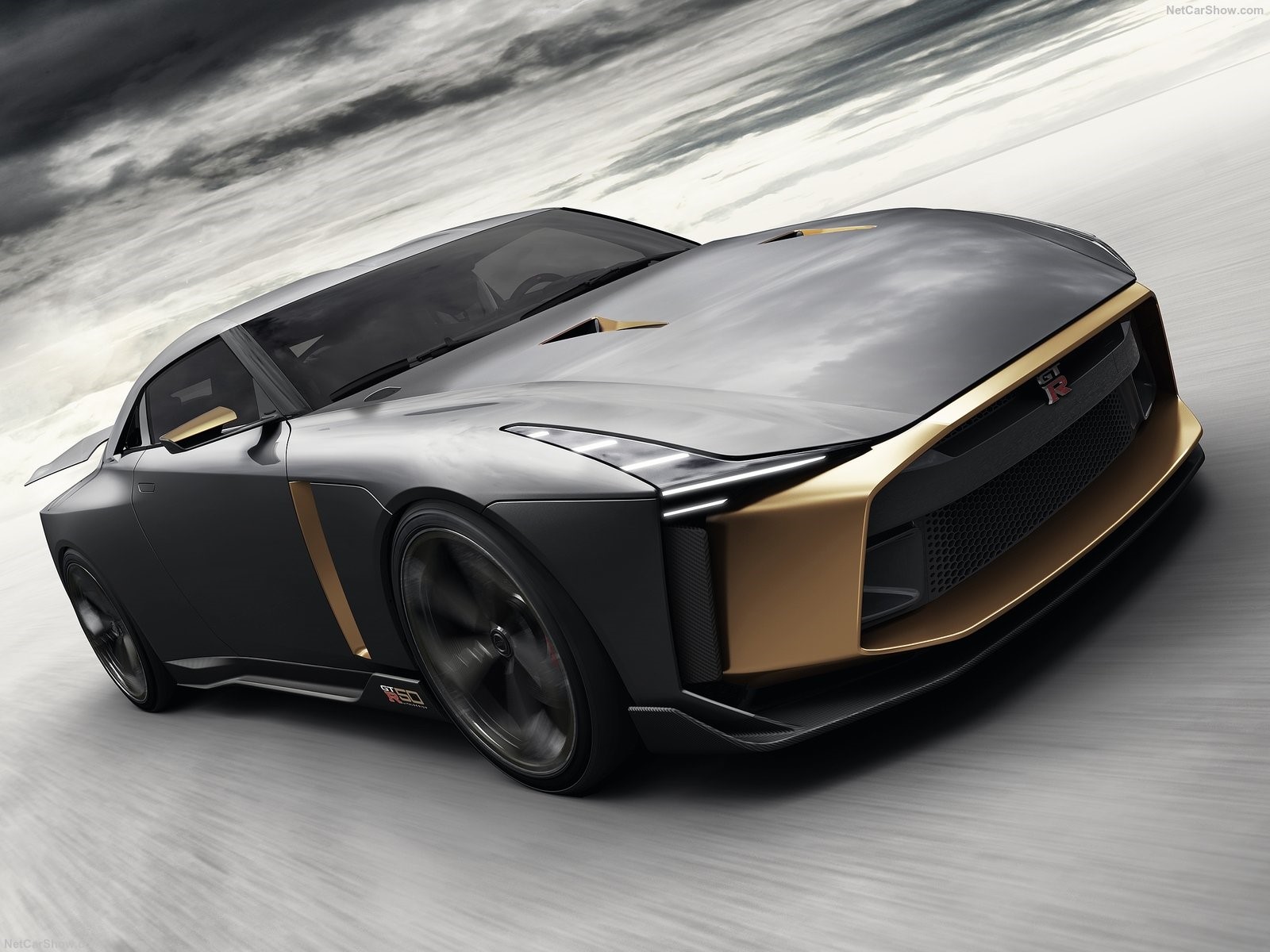 Nissan GT-R50 by Italdesign Concept car front angle view HD Wallpaper
