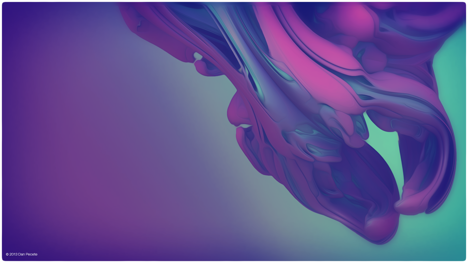 Abstract digital art with pink, cyan, and violet hues HD Wallpaper