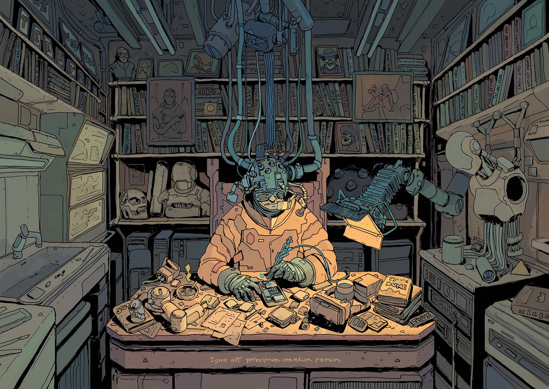 Josan Gonzalez Futuristic Robot Illustration HD Wallpaper