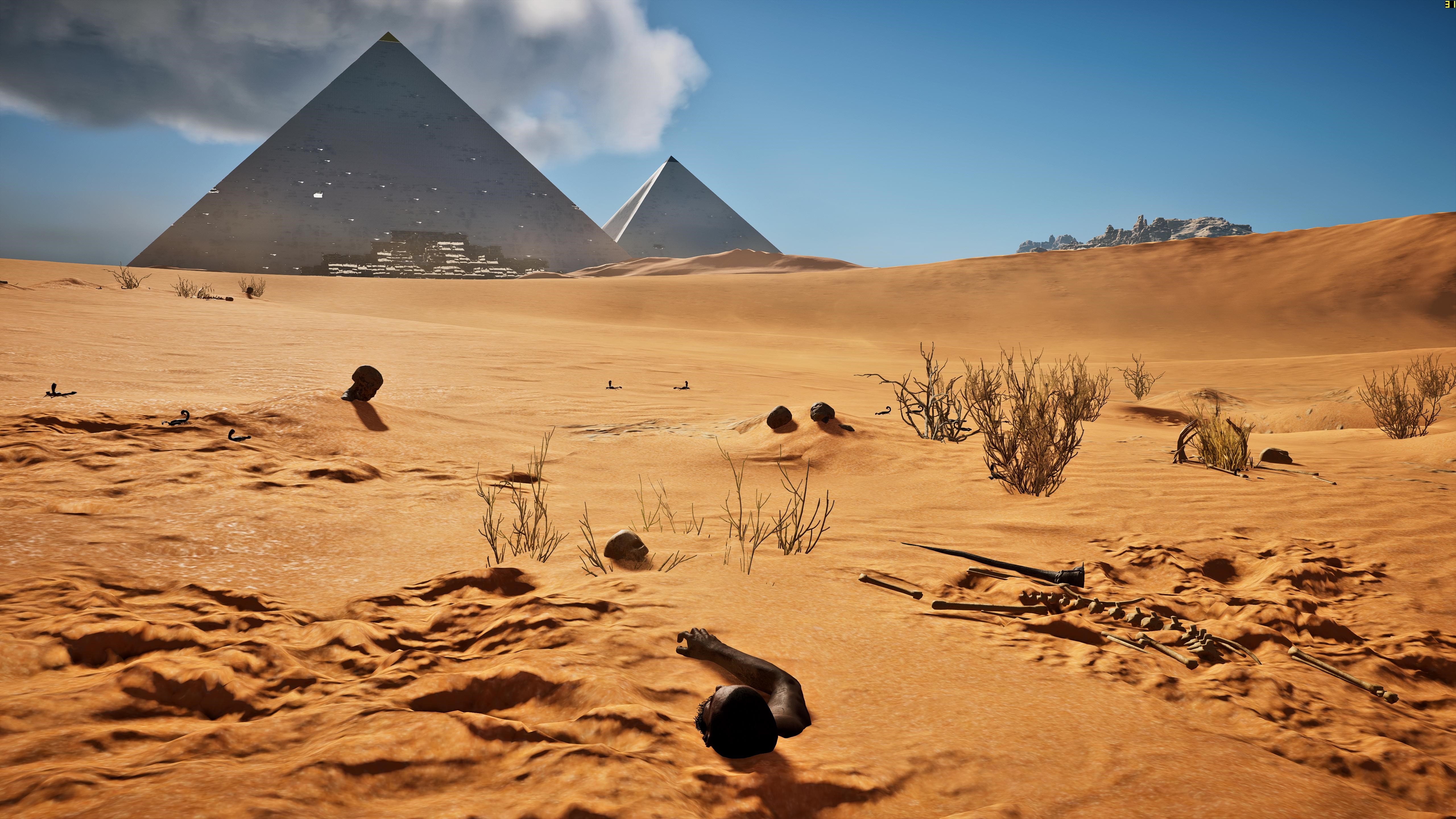 4K Assassins Creed: Origins desert scene HD Wallpaper