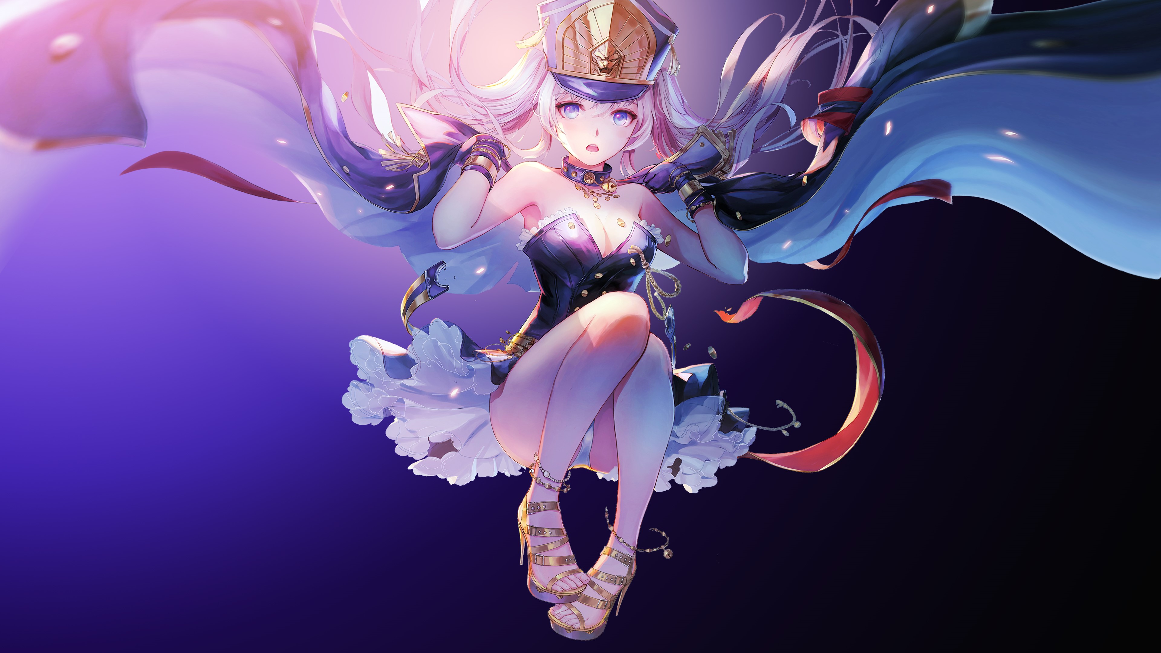 Altair from Re:CREATORS with white hair HD Wallpaper
