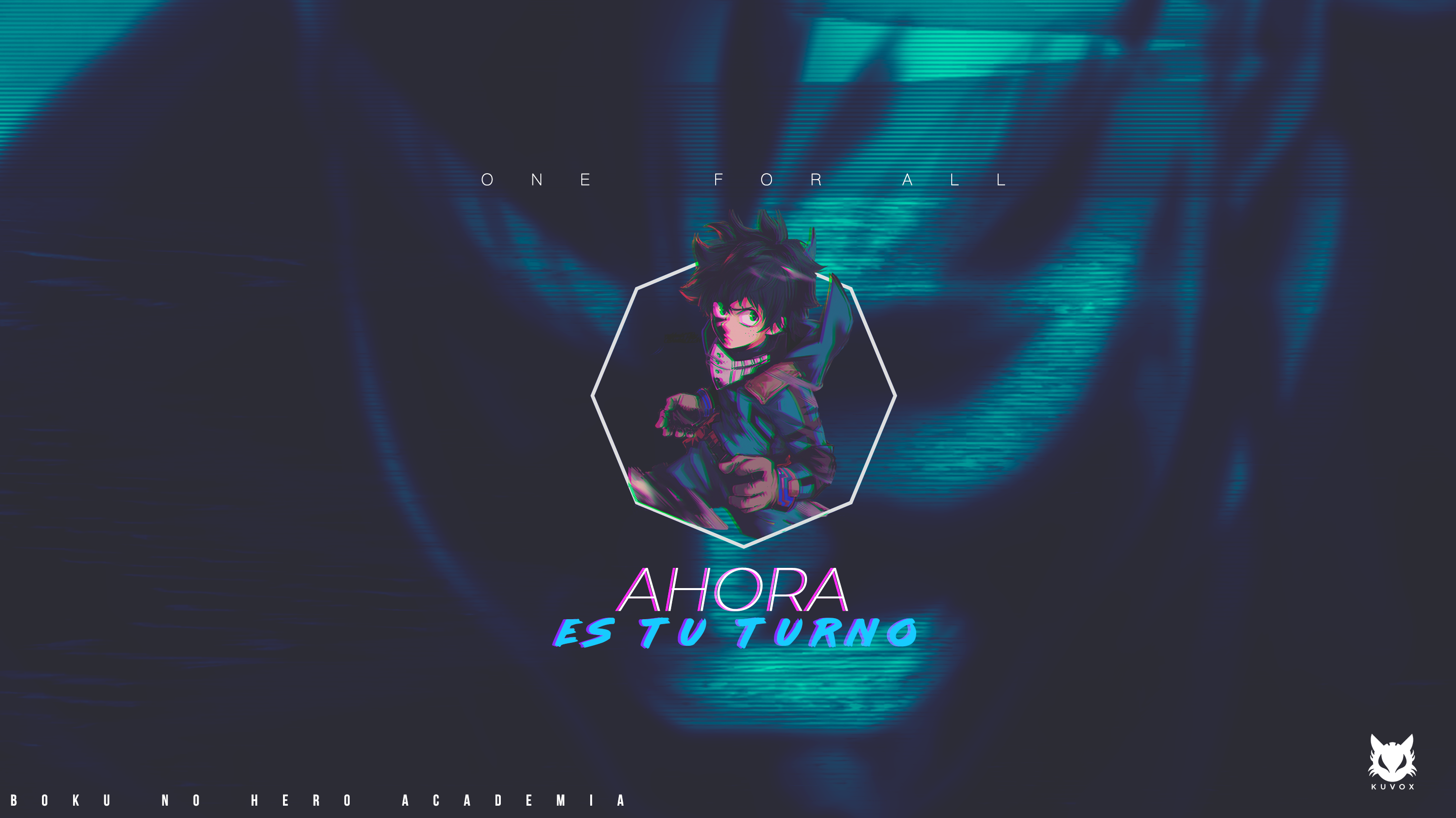 Izuku Midoriya from Boku no Hero Academia with text HD Wallpaper