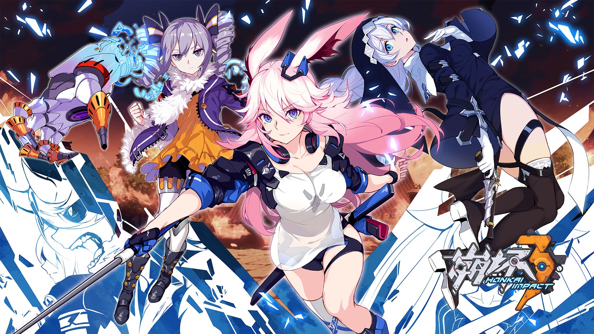 Yae Sakura and Bronya Zaychik from Honkai Impact HD Wallpaper