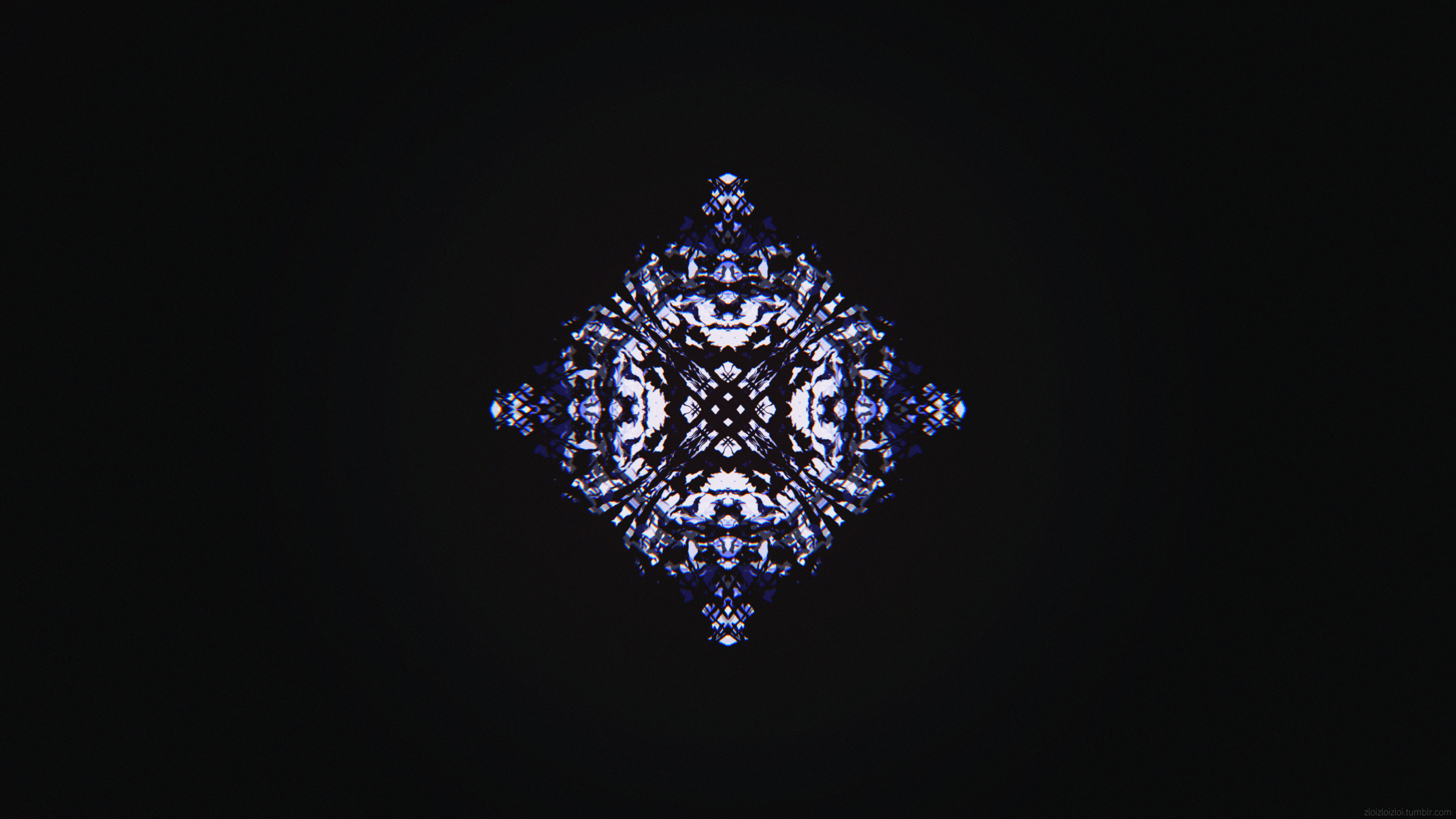 Abstract geometric pattern on black background HD Wallpaper