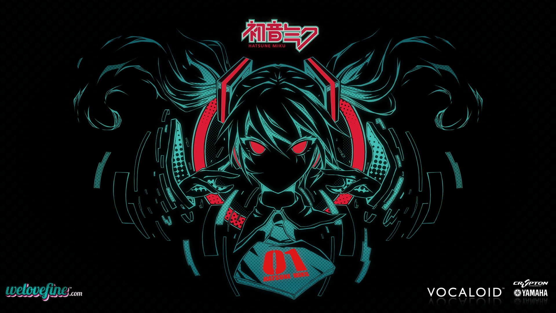 Hatsune Miku from Vocaloid HD Wallpaper