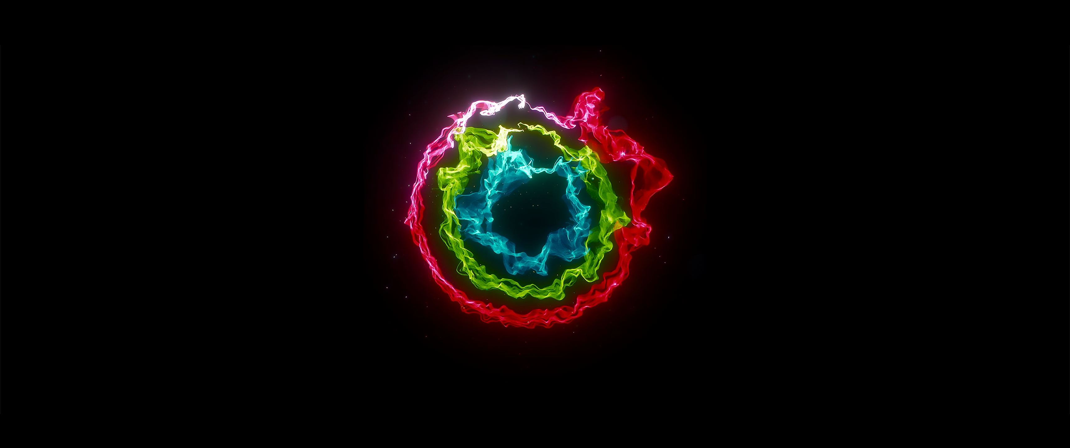 Apple Watch activity rings abstract animation HD Wallpaper